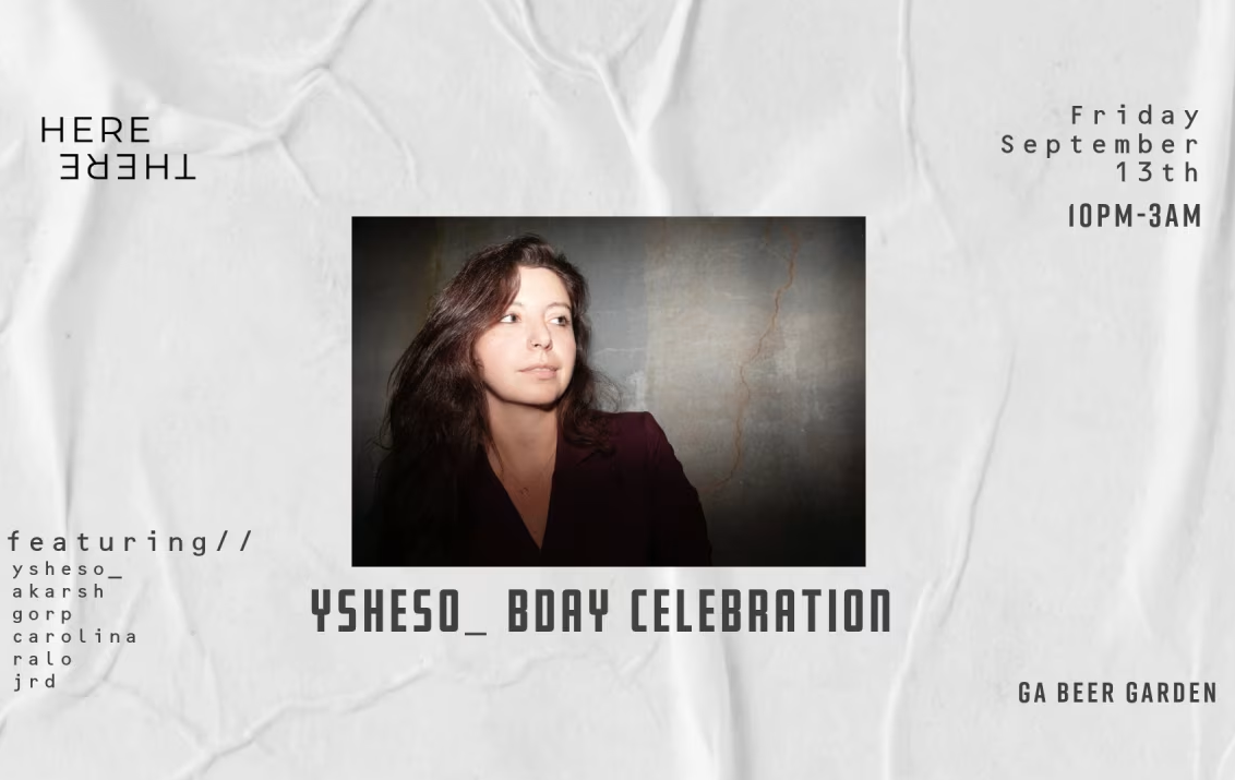 Ysheso_ Birthday Celebration at Georgia Beer Garden Friday, Sep 13, 2024