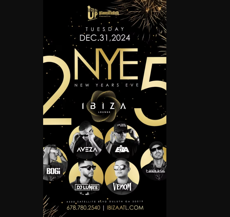 NYE at Ibiza Lounge Tuesday, Dec 31, 2024