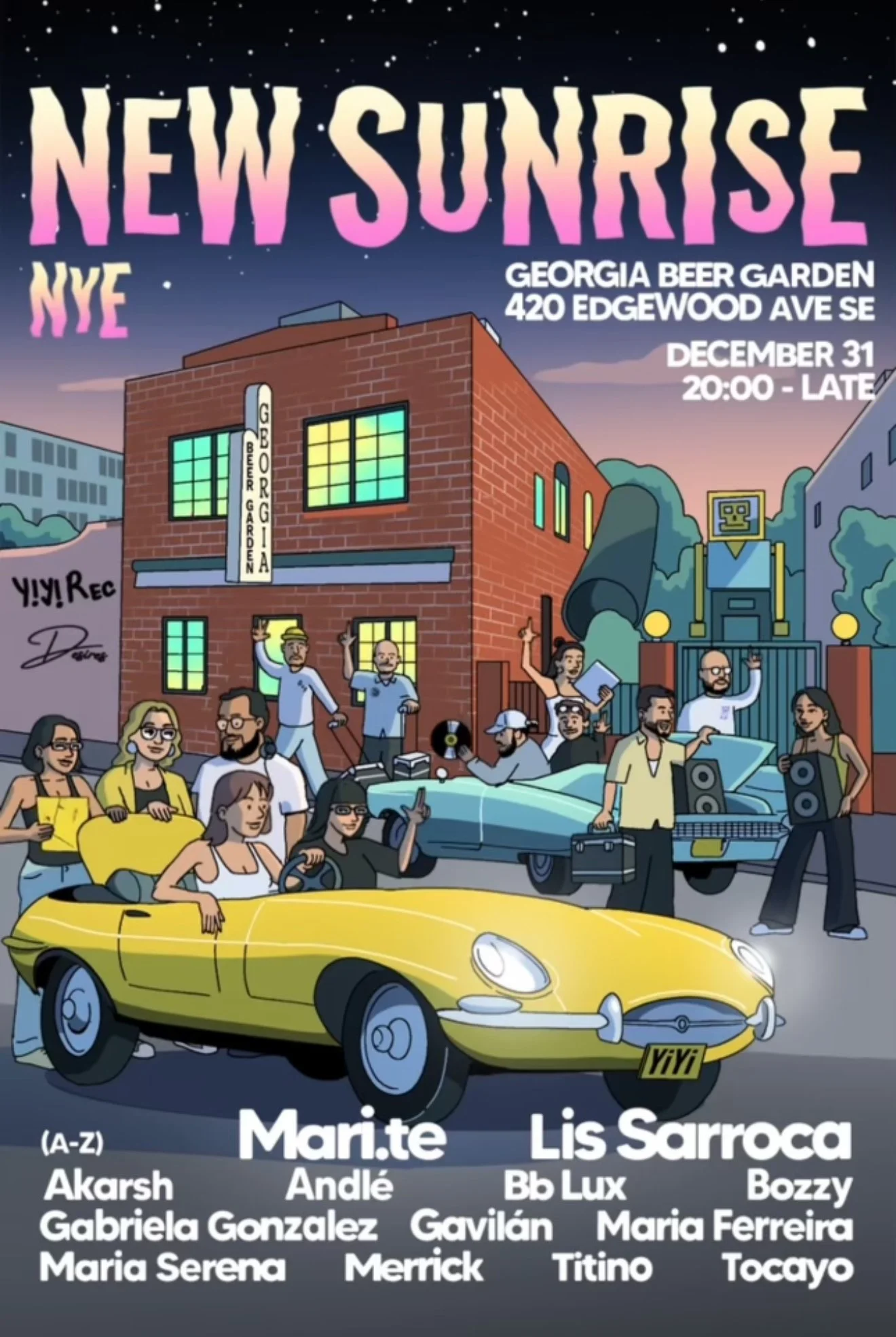 Desires x YiYi NYE Celebration at GA Beer Garden Tuesday, Dec 31, 2024