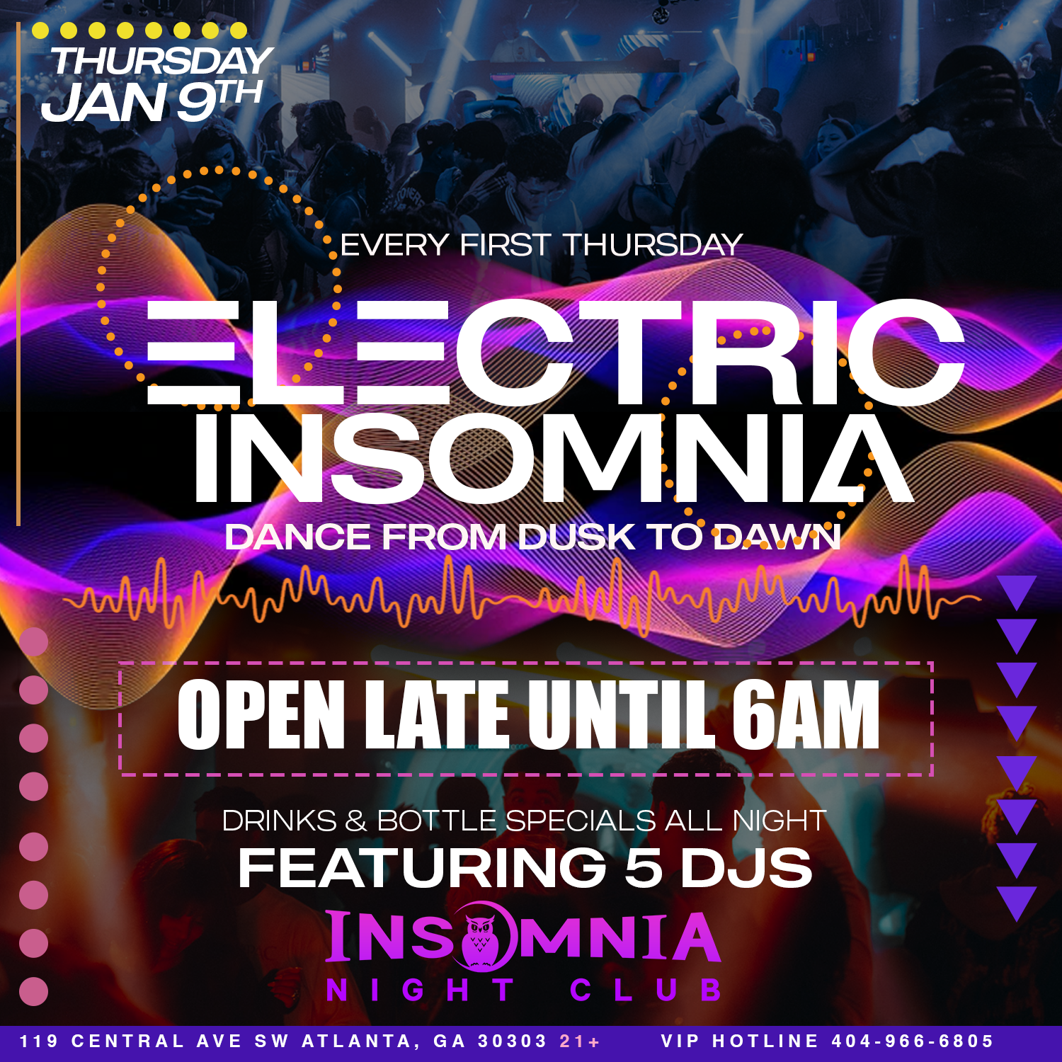 Electric Insomnia ft. BabeyDrew and Friends at Insomnia Thursday, Jan 9, 2025