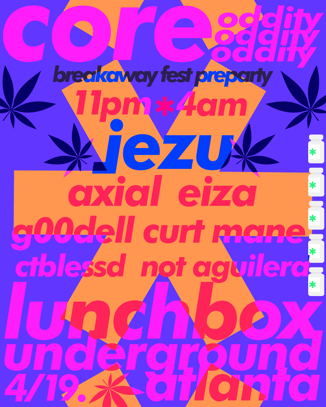 Core Oddity in the Underground at Lunchbox Saturday, Apr 19, 2025