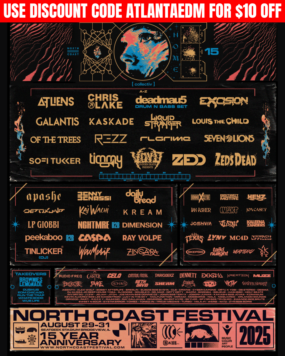 North Coast Music Festival Aug 29-31, 2025