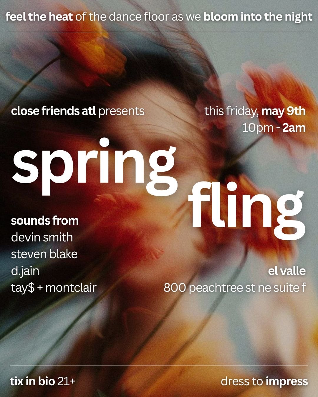 Close Friends ATL presents Spring Fling at El Valle Friday, May 9, 2025