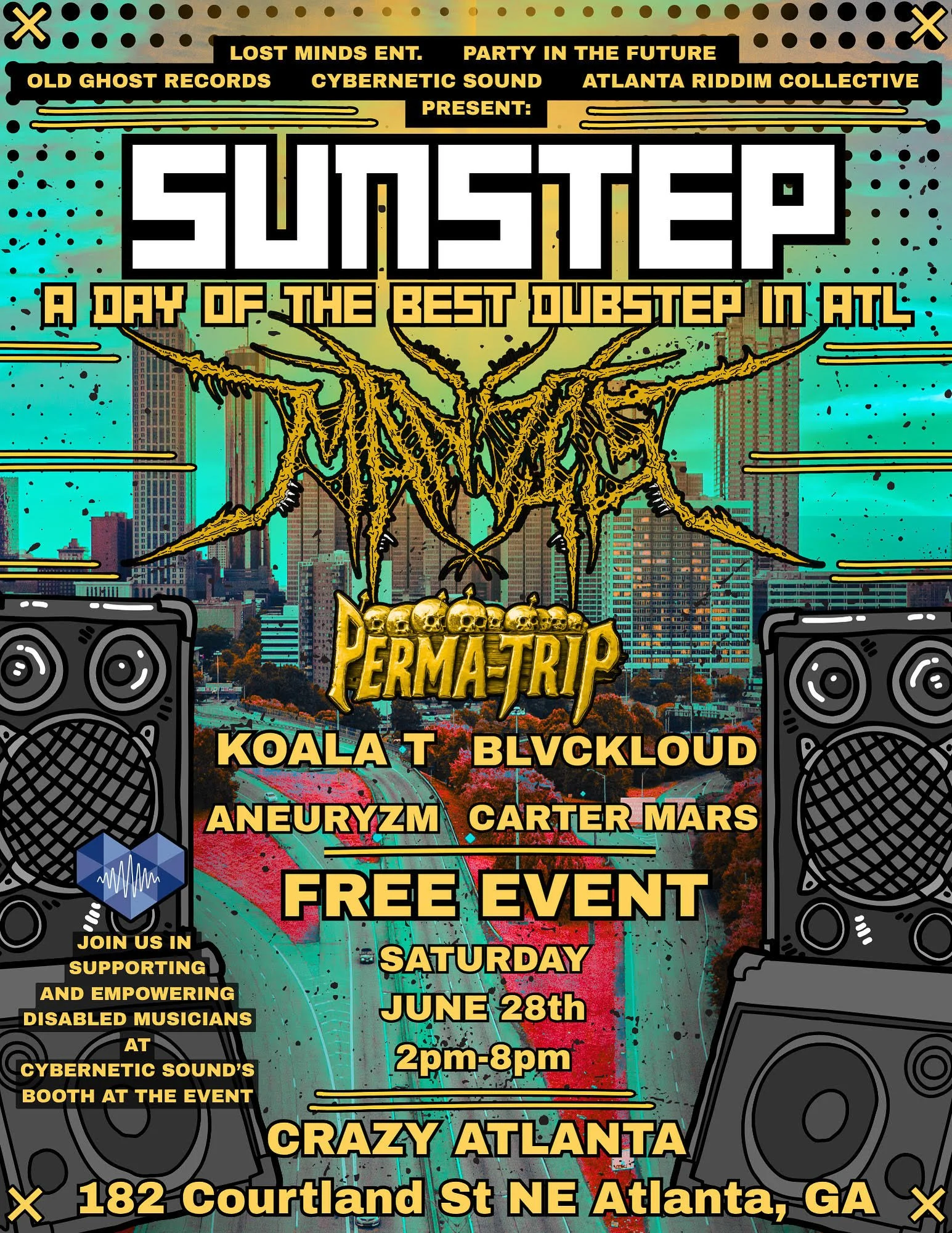 Sunstep: A Day of the Best Dubstep in ATL at Crazy Atlanta Saturday, Jun 28, 2025