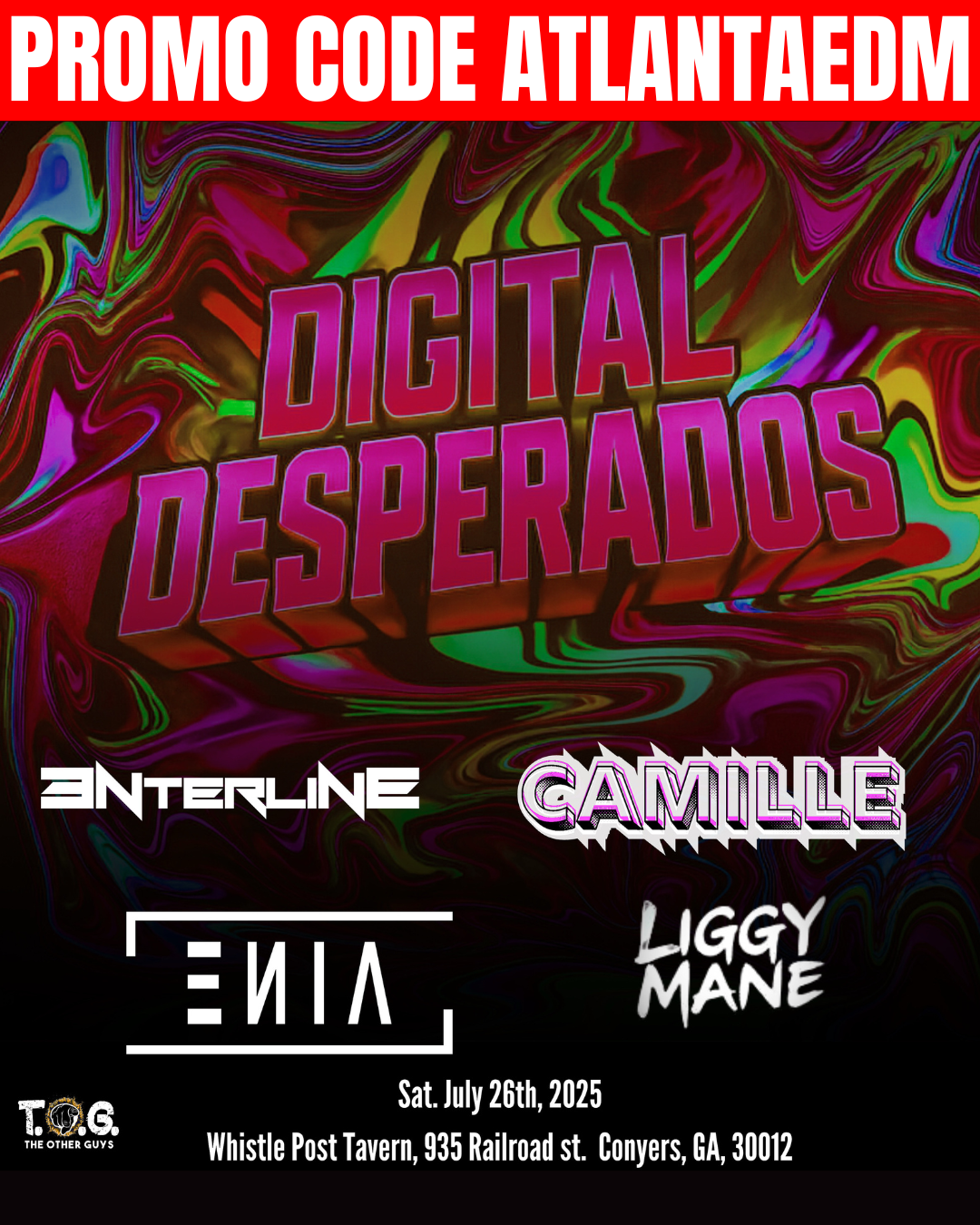 Digital Desperados at Whistle Post Tavern Saturday, Jul 26, 2025