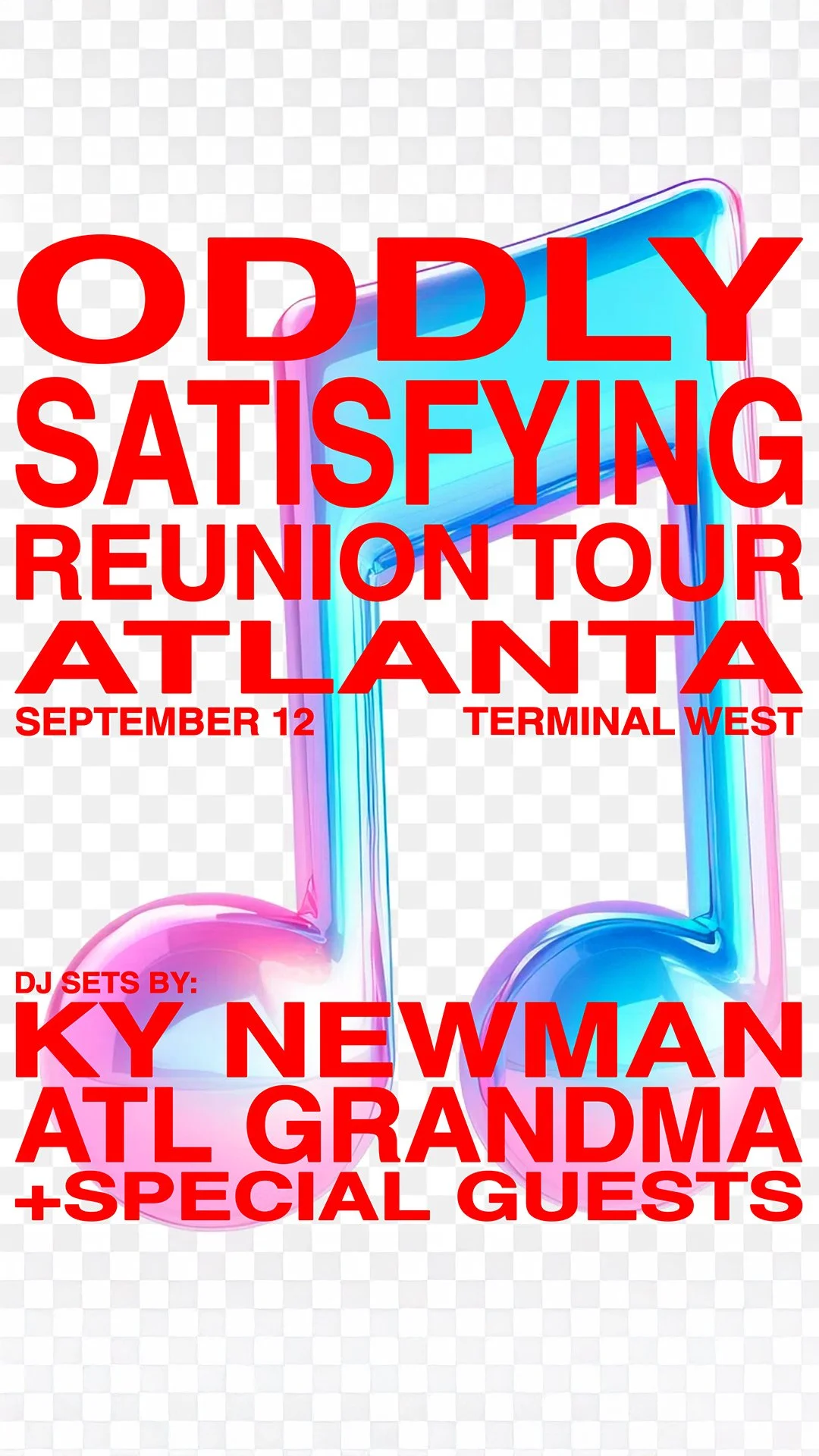 Oddly Satisfying: Ky Newman & atlgrandma at Terminal West Friday, Sep 12, 2025