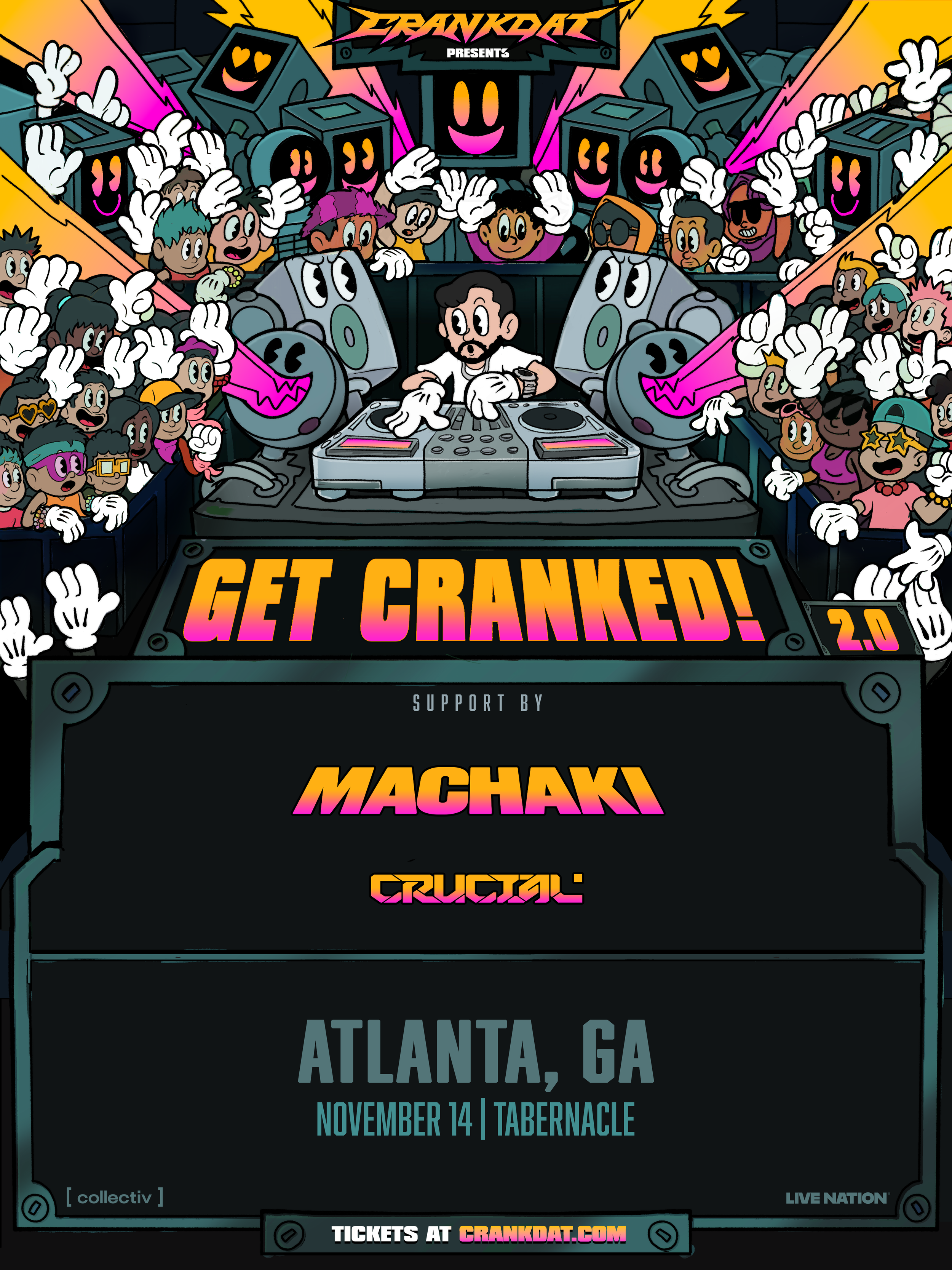 Crankdat at The Tabernacle Friday, Nov 14, 2025