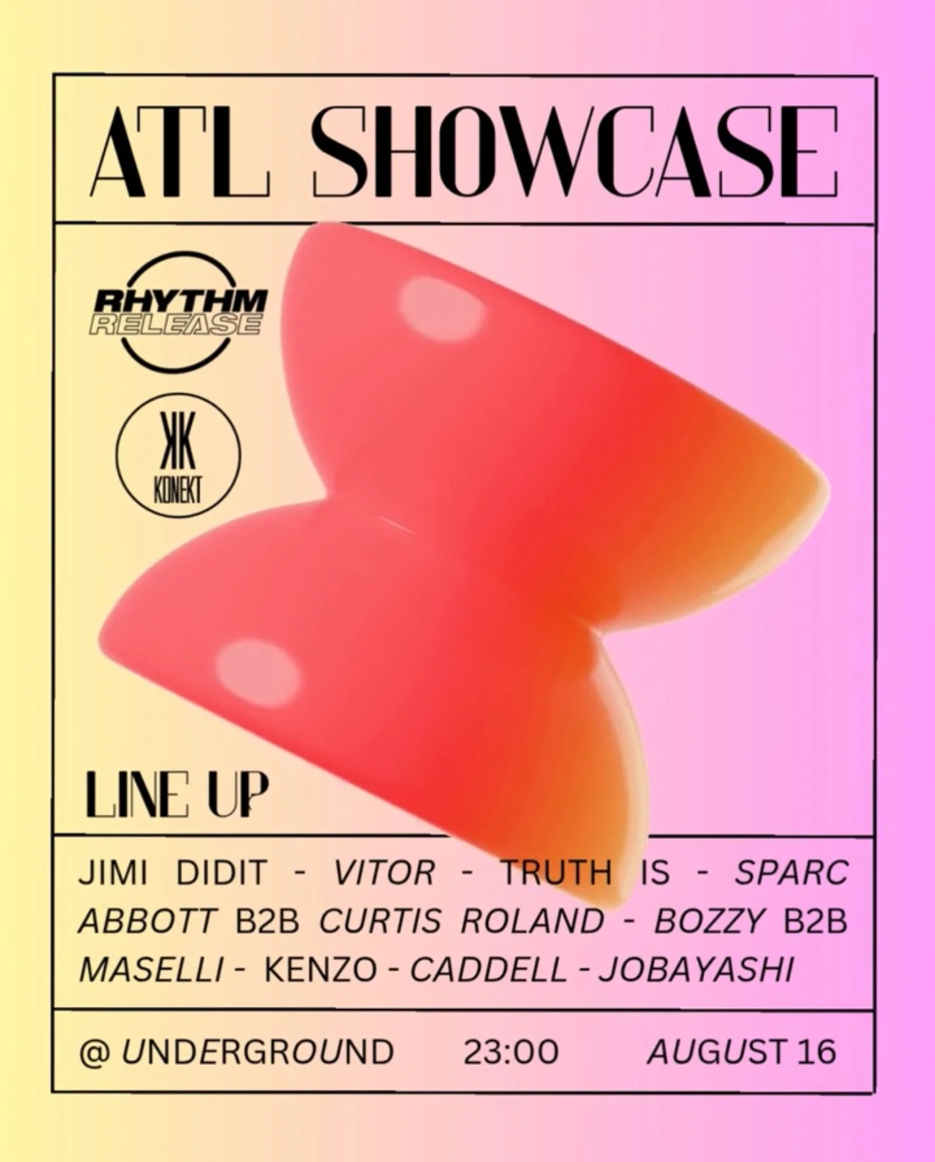Atlanta Showcase - Konekt X Rhythm Release at Underground Atlanta Saturday, Aug 16, 2025