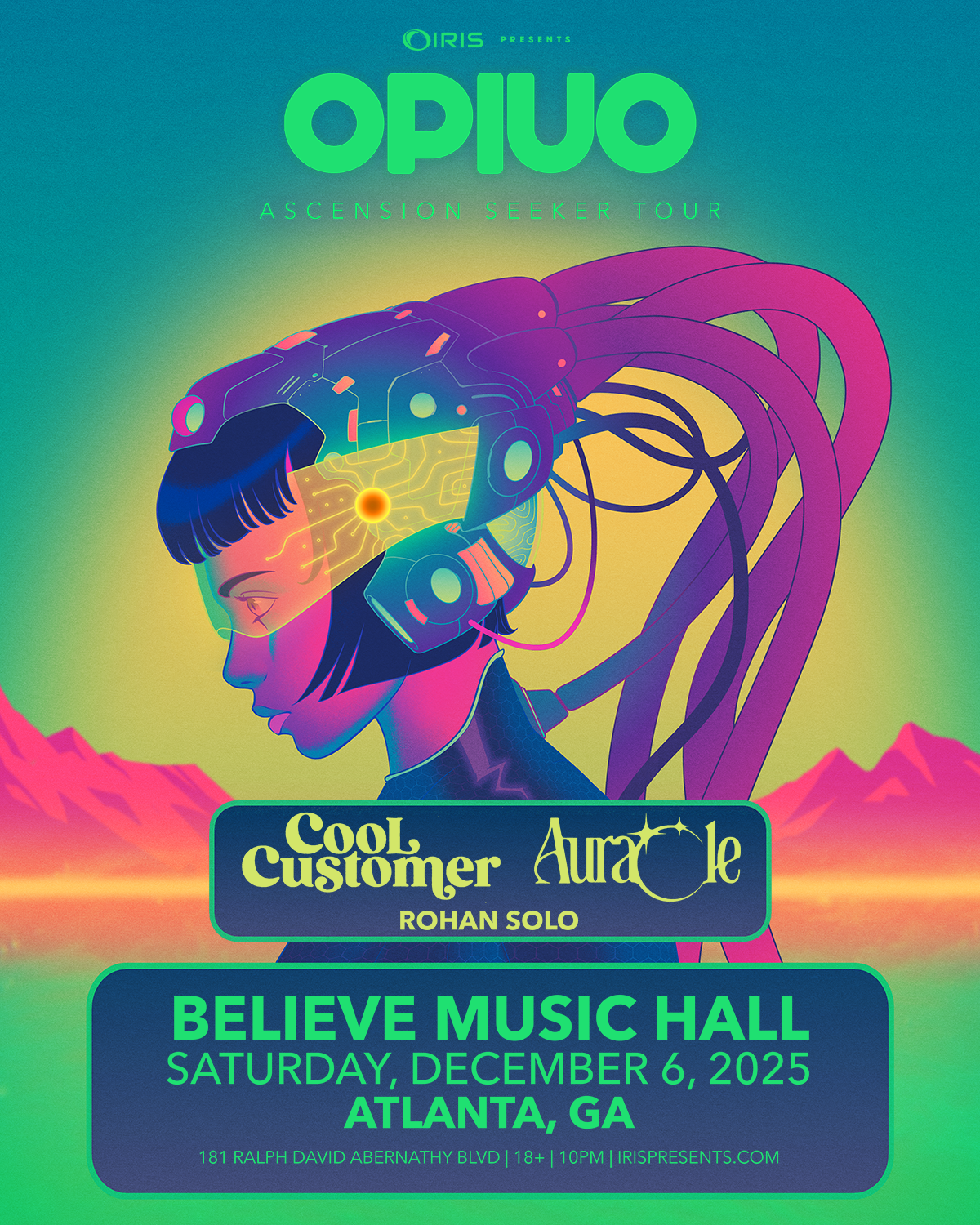 Opiuo at Believe Music Hall Saturday, Dec 6, 2025