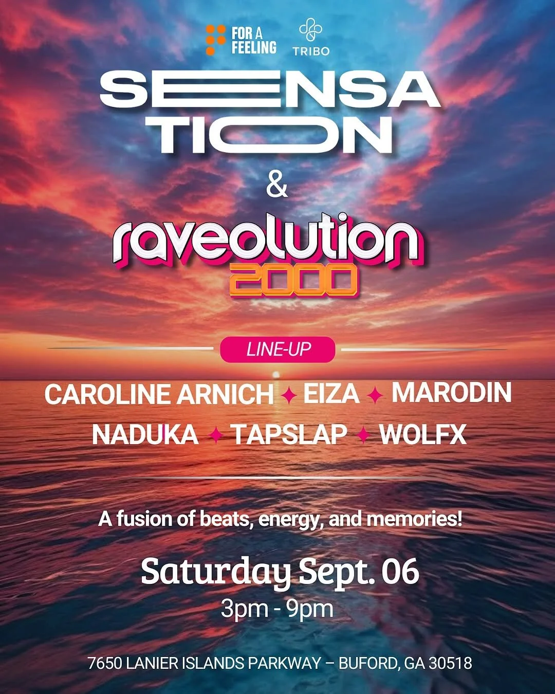 Boat Party: Sensation X Raveolution 2000s at Lake Lanier Saturday, Sep 6, 2025