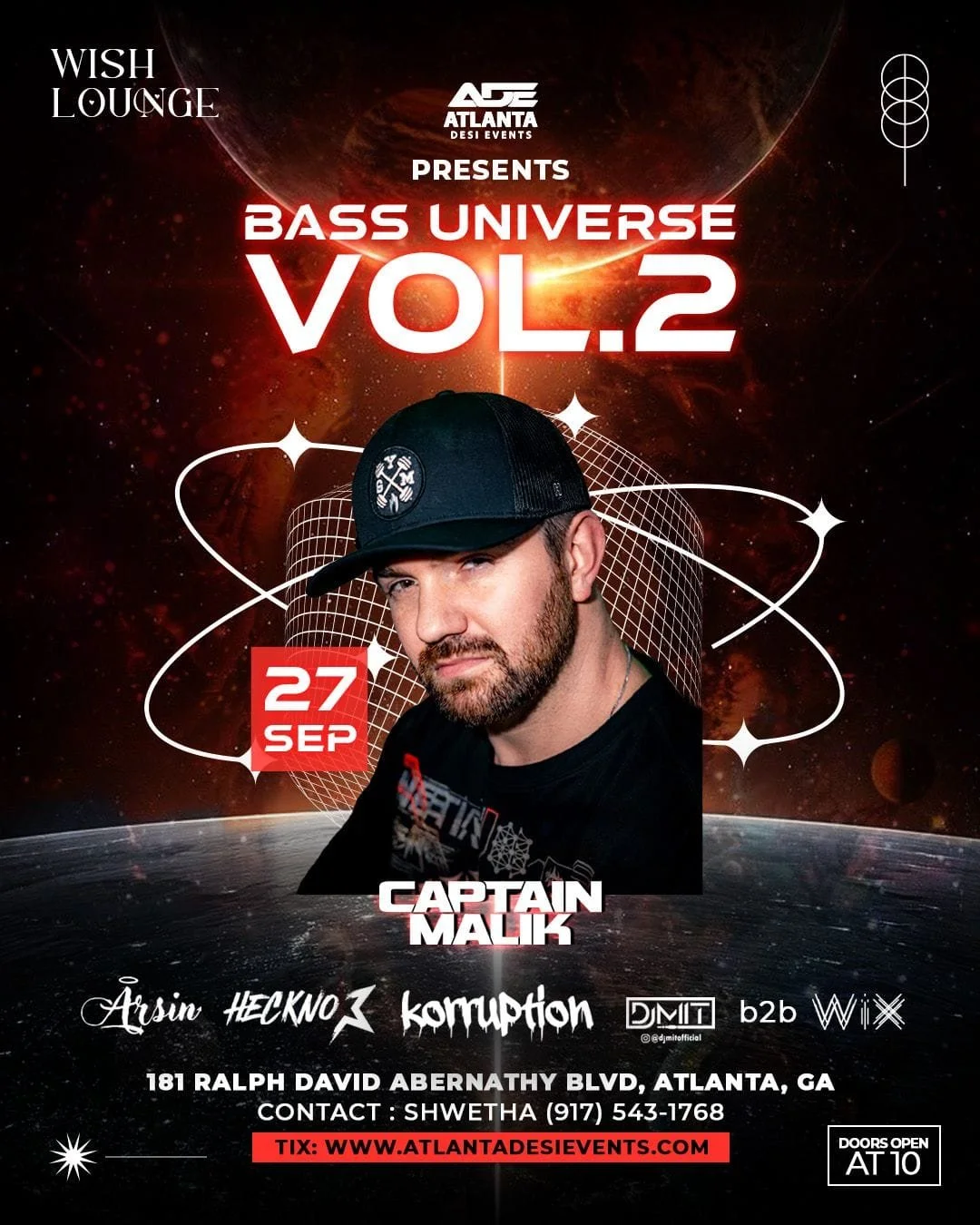 Bass Universe Vol 2 at Wish Lounge Saturday, Sep 27, 2025