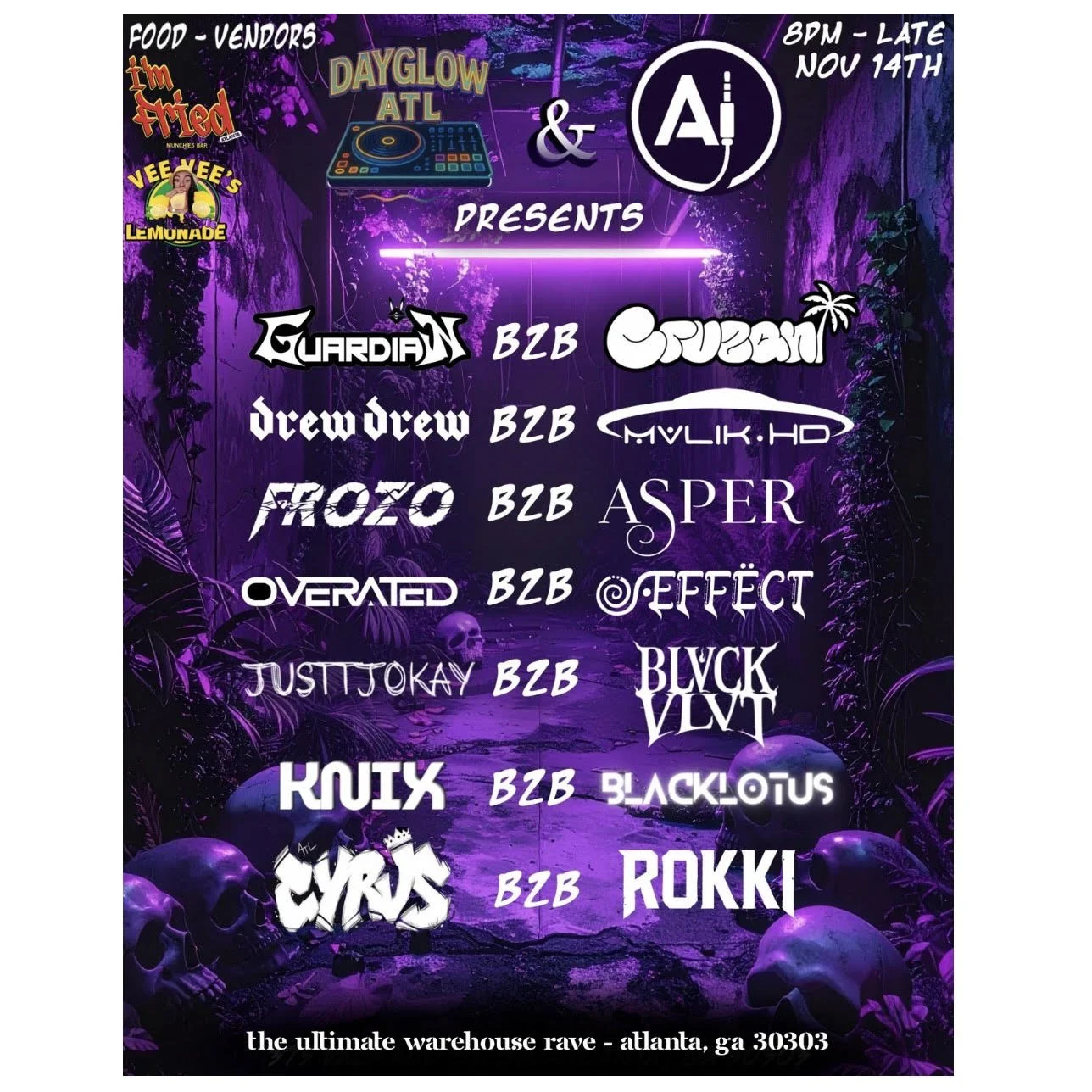 Dayglow ATL at 375 Packard St SW Friday, Nov 14, 2025