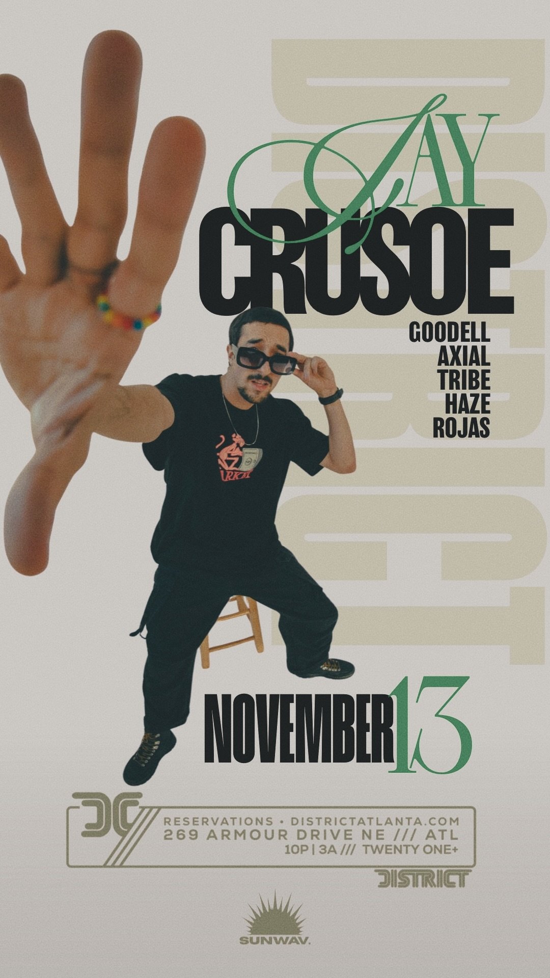 Jay Crusoe at District Thursday, Nov 13, 2025