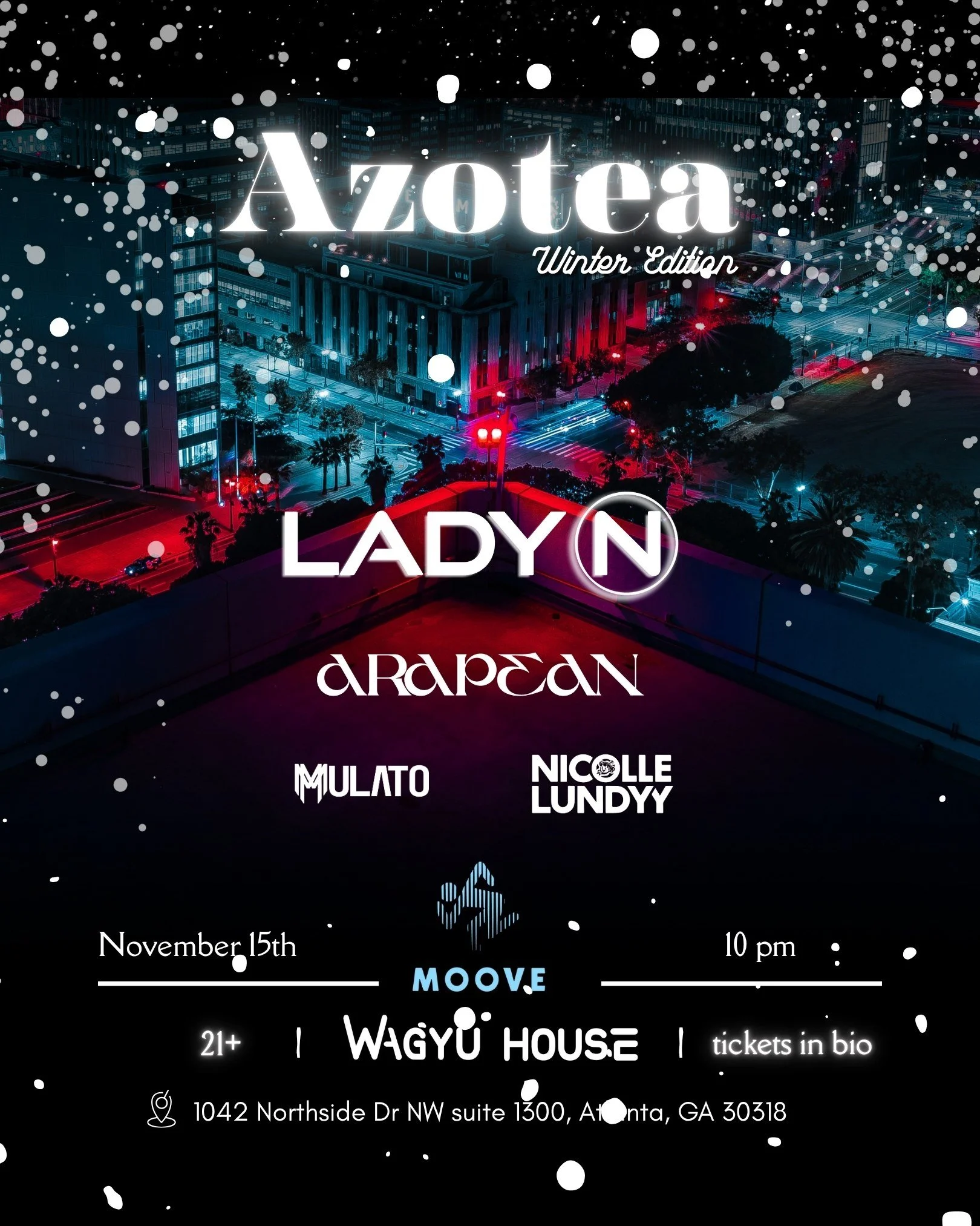 Moove: Azotea Winter Edition at Wagyu House Saturday, Nov 15, 2025
