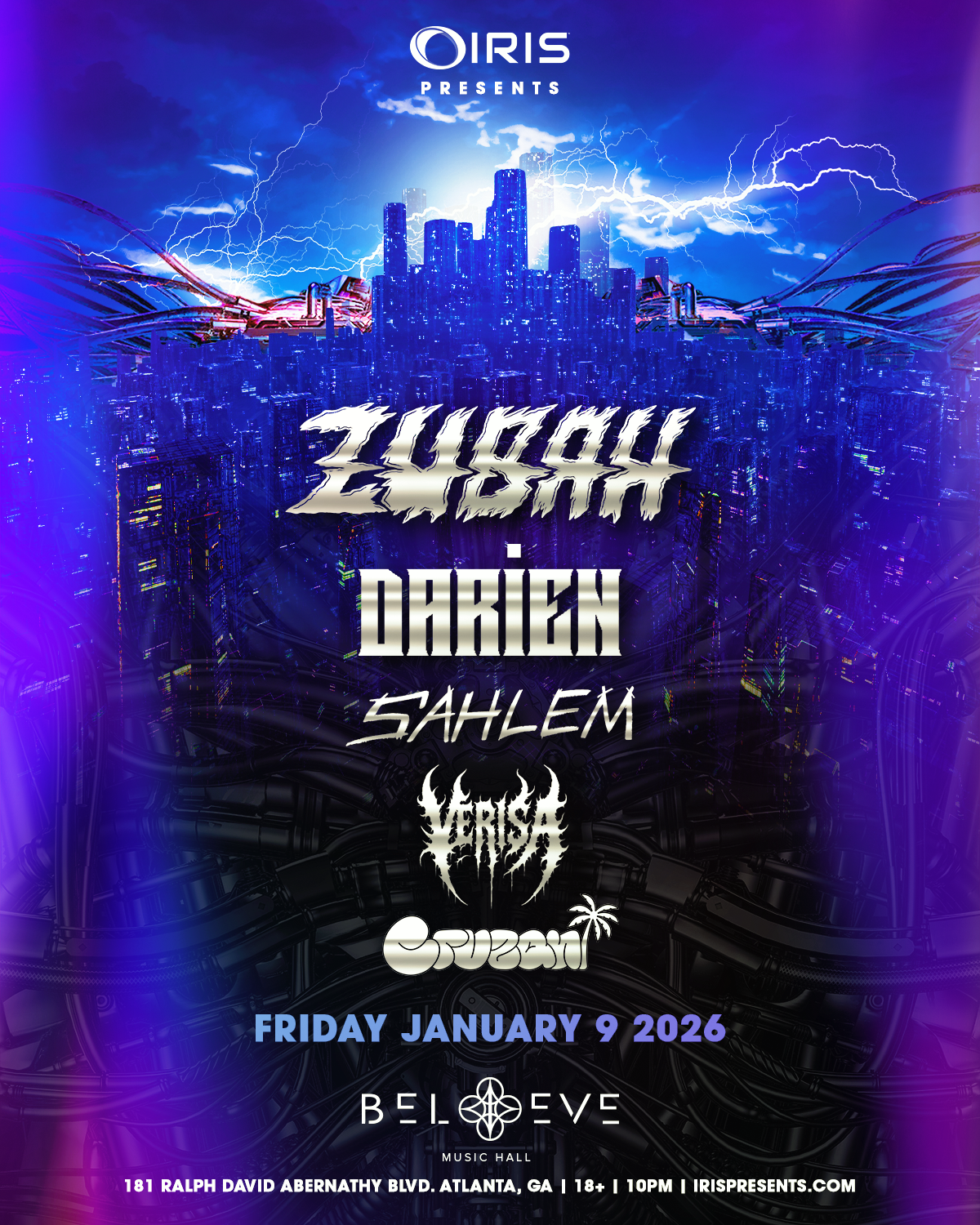 Zubah at Believe Music Hall Friday, Jan 9, 2026