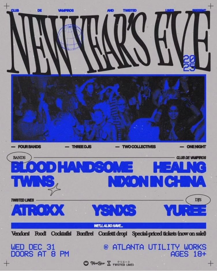 Club De Vampiros and Twisted Lines NYE at Atlanta Utility Works Wednesday, Dec 31, 2025
