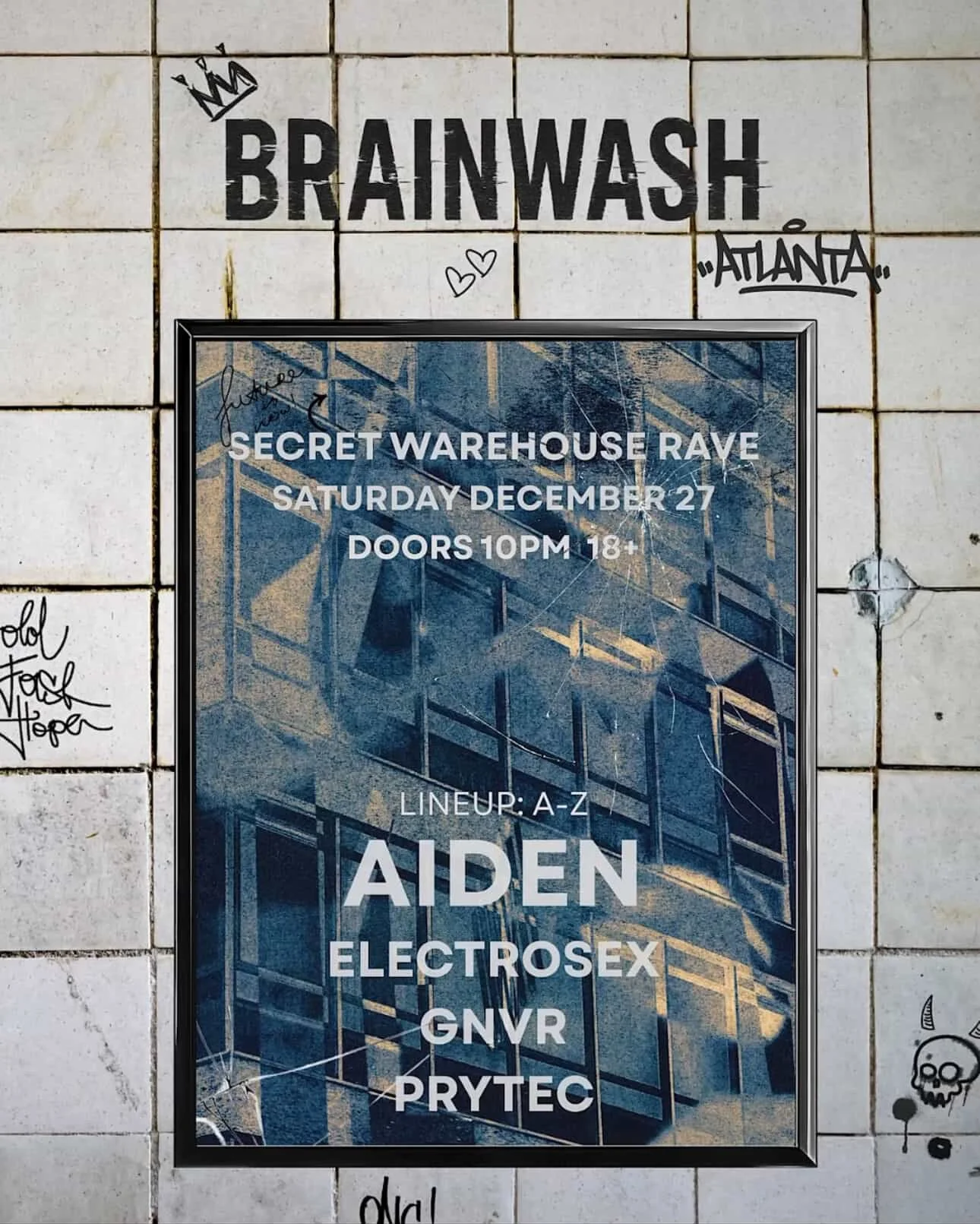 Brainwash: Aiden at Secret Location Saturday, Dec 27, 2025