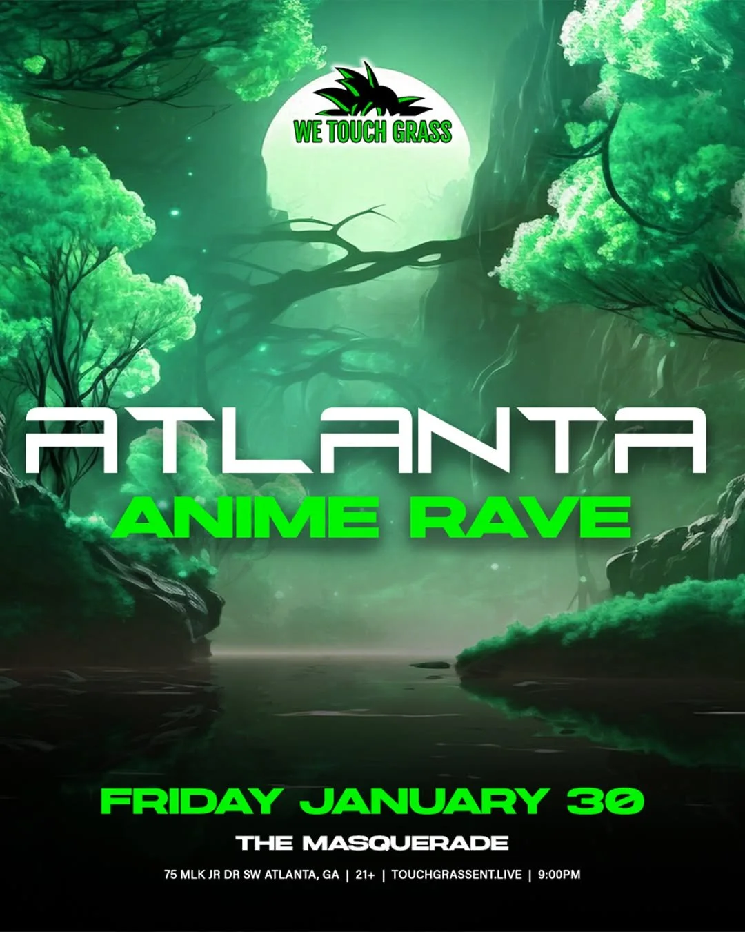 WeTouchGrass Presents: Anime Rave at The Masquerade Friday, Jan 30, 2026