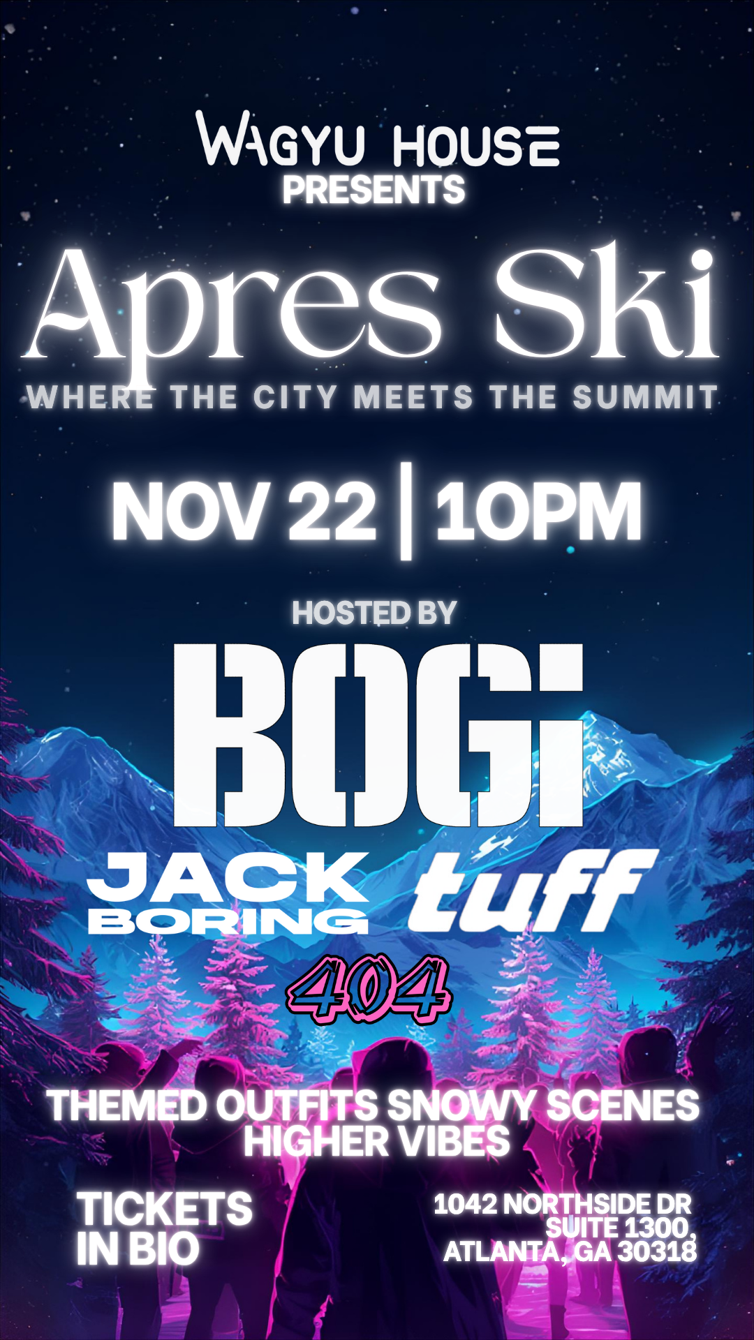 Apres Ski ft. Bogi and Friends at Wagyu House Saturday, Nov 22, 2025