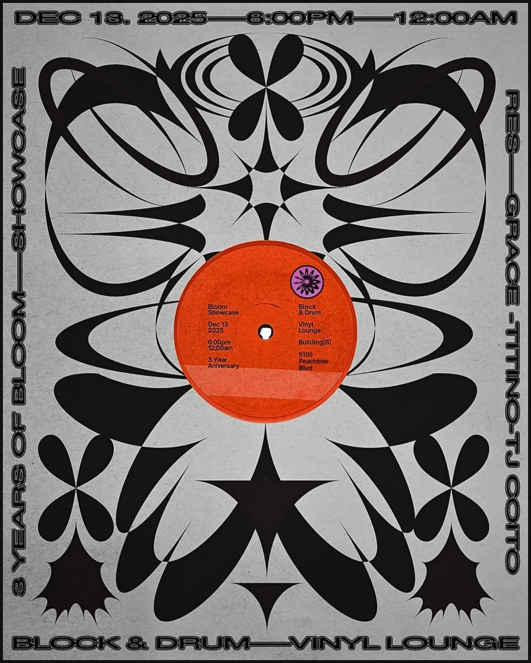 Bloom Showcase at Block and Drum Saturday, Dec 13, 2025