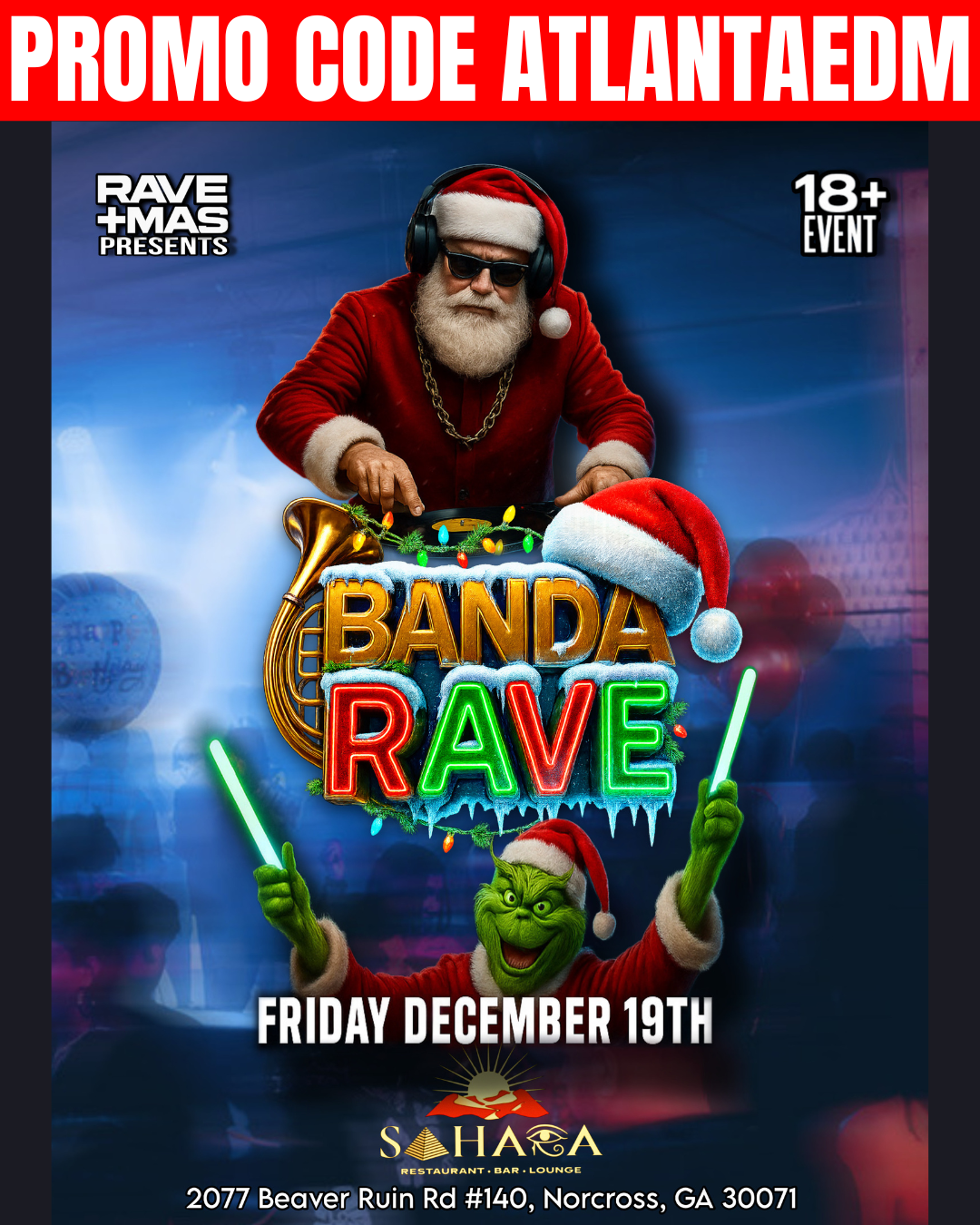 Banda Rave at Sahara Lounge Friday, Dec 19, 2025