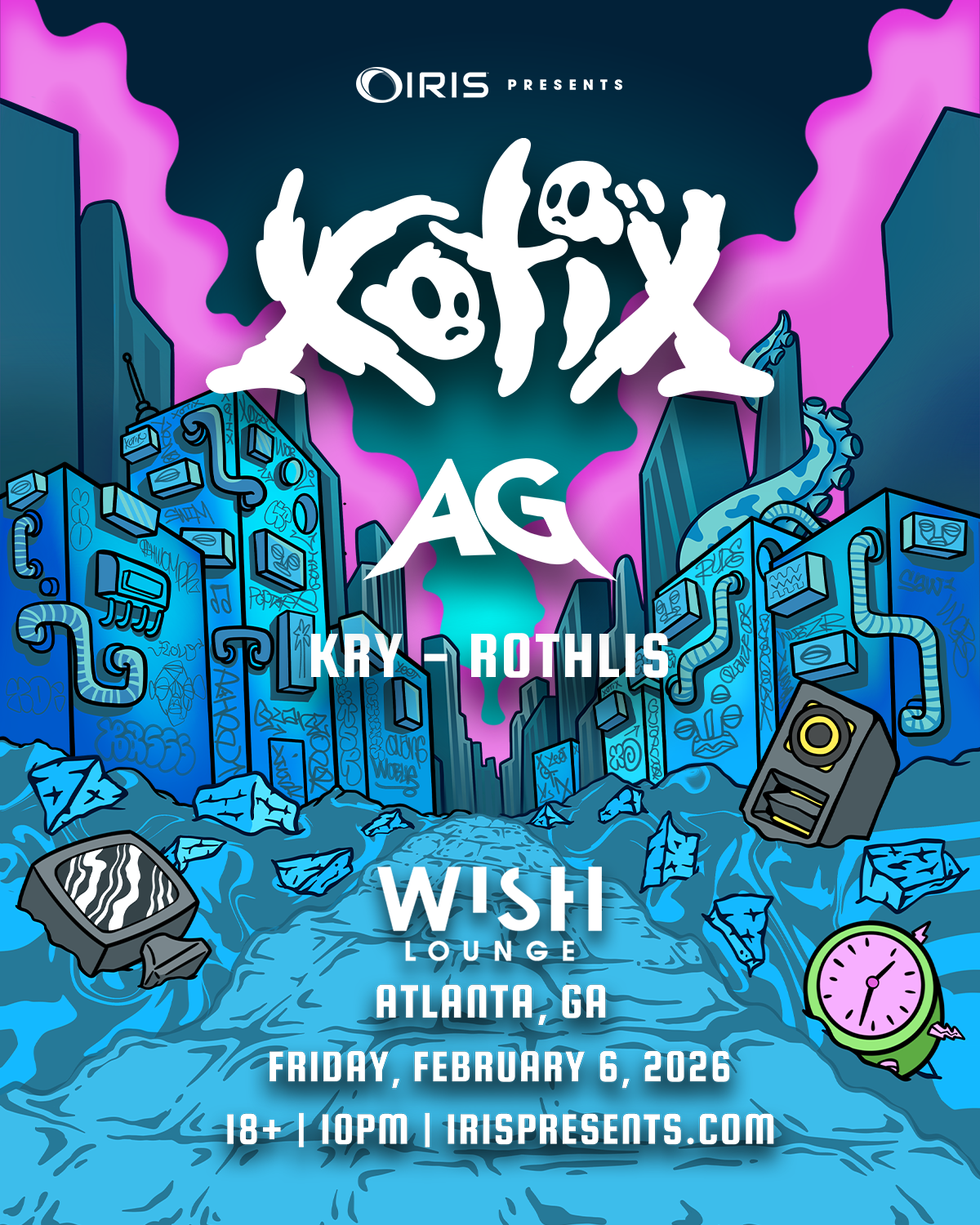Xotix at Wish Lounge Friday, Feb 6, 2026