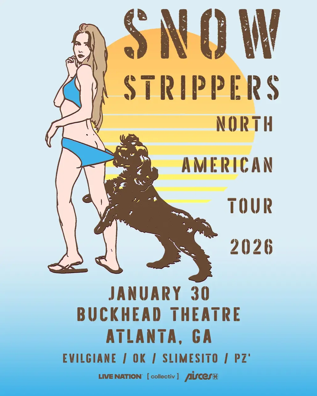 Snow Strippers at The Tabernacle Friday, Jan 30, 2026