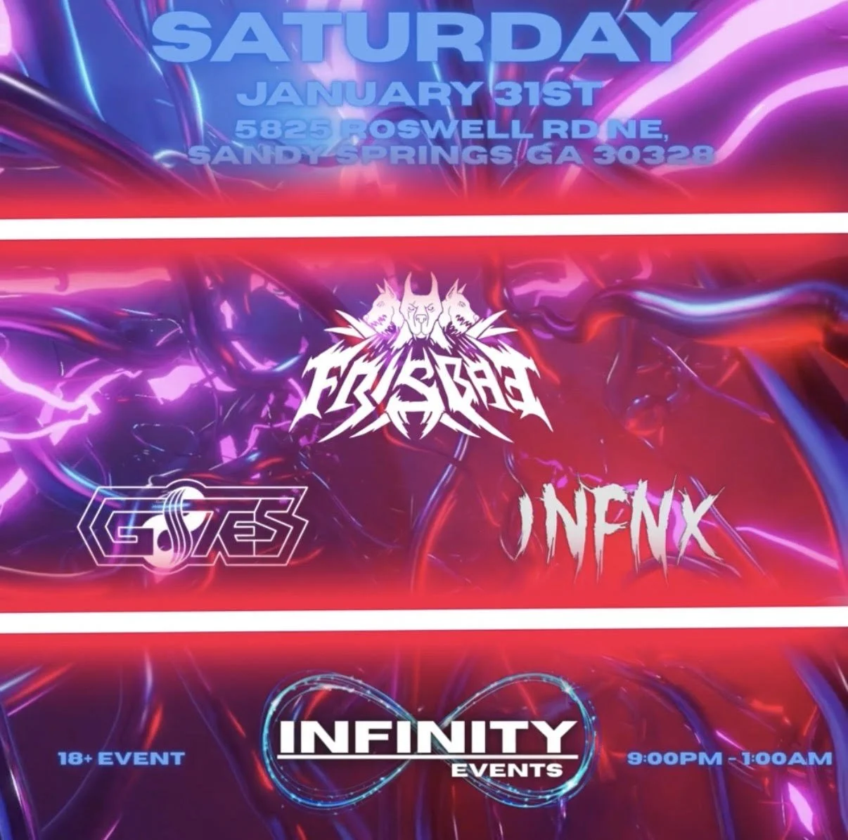 Infinity Events: Frisbae at Mutation Brewing Company Saturday, Jan 31, 2026