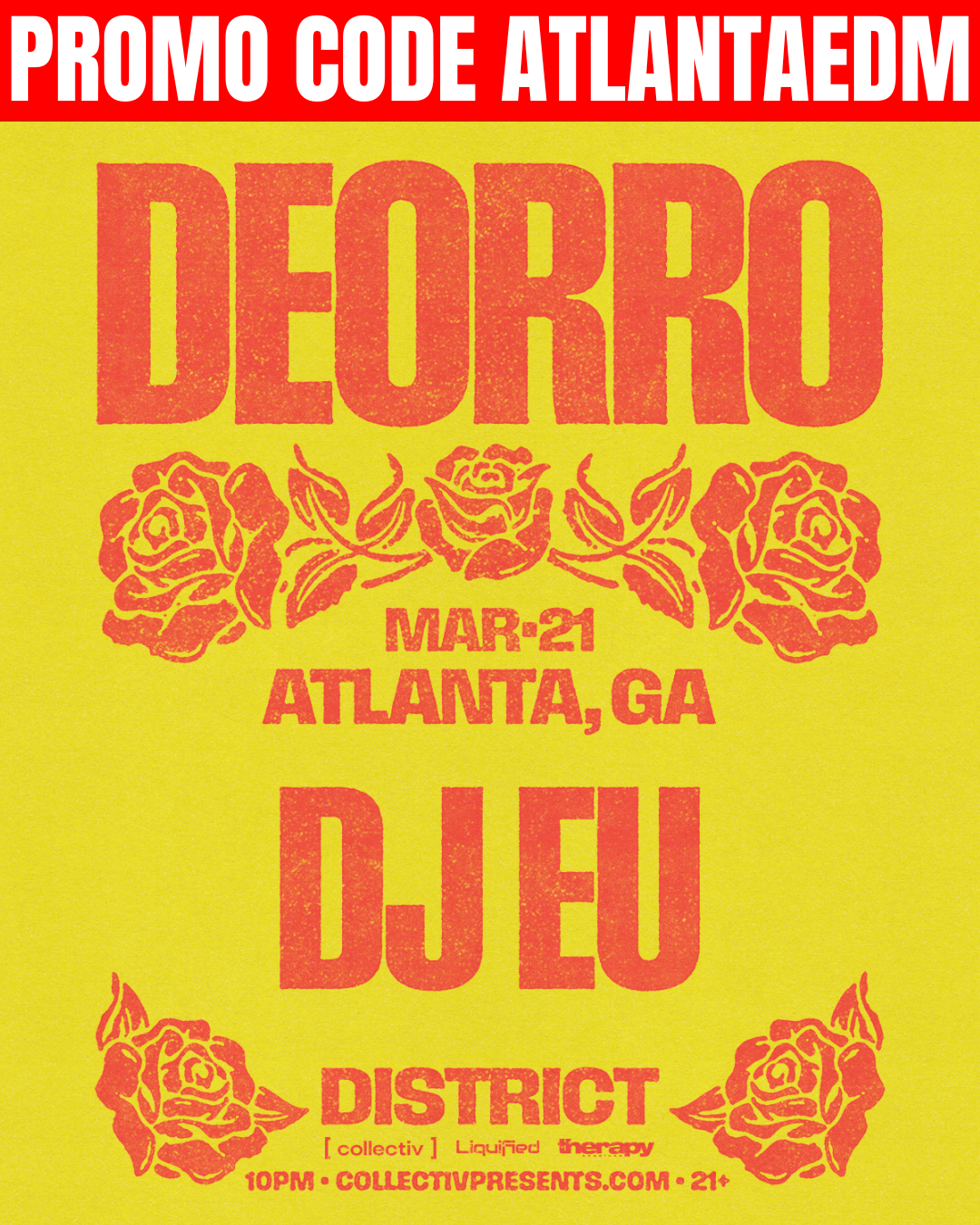 Deorro at District Saturday, Mar 21, 2026