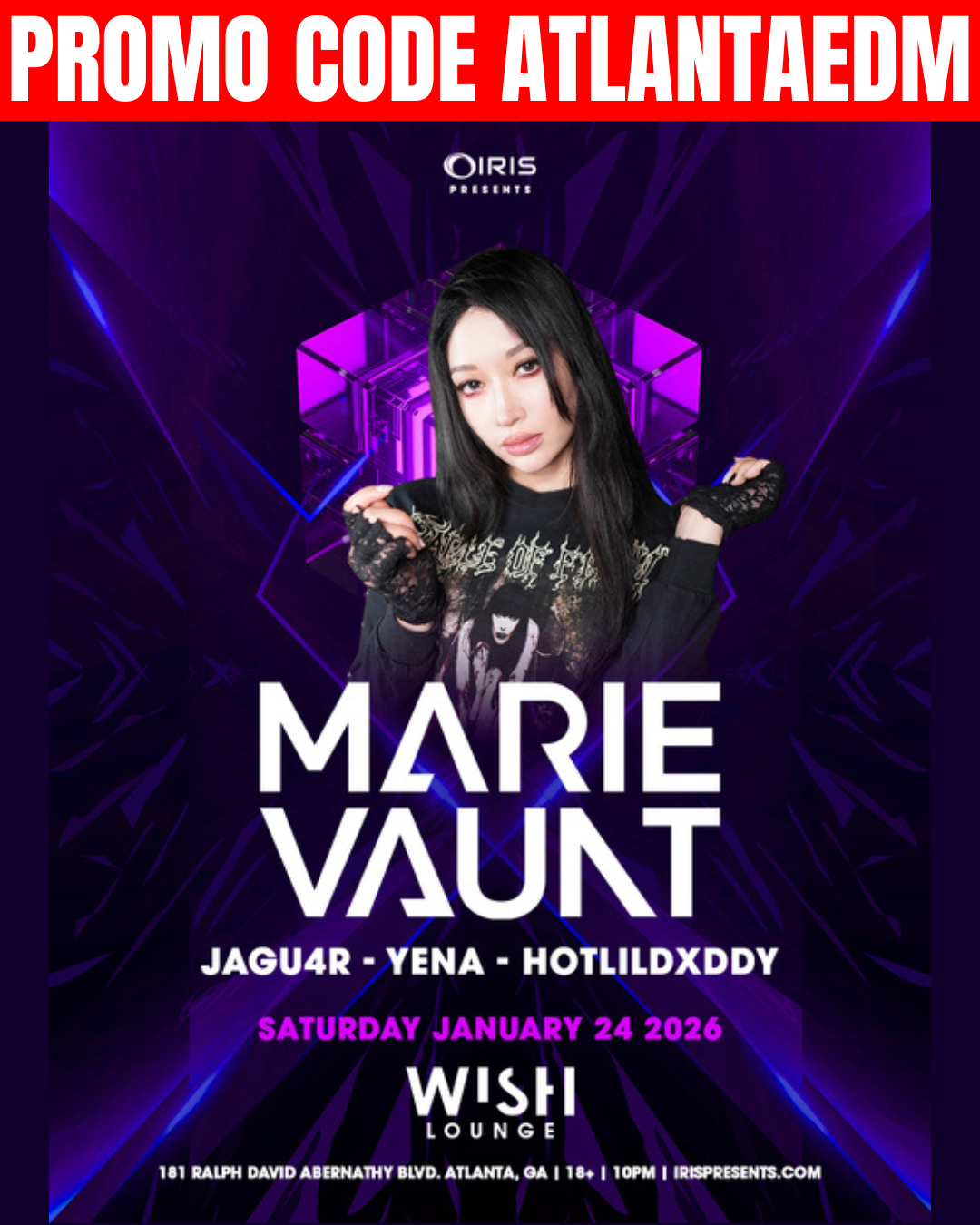 Marie Vaunt at Wish Lounge Saturday, Jan 24, 2026