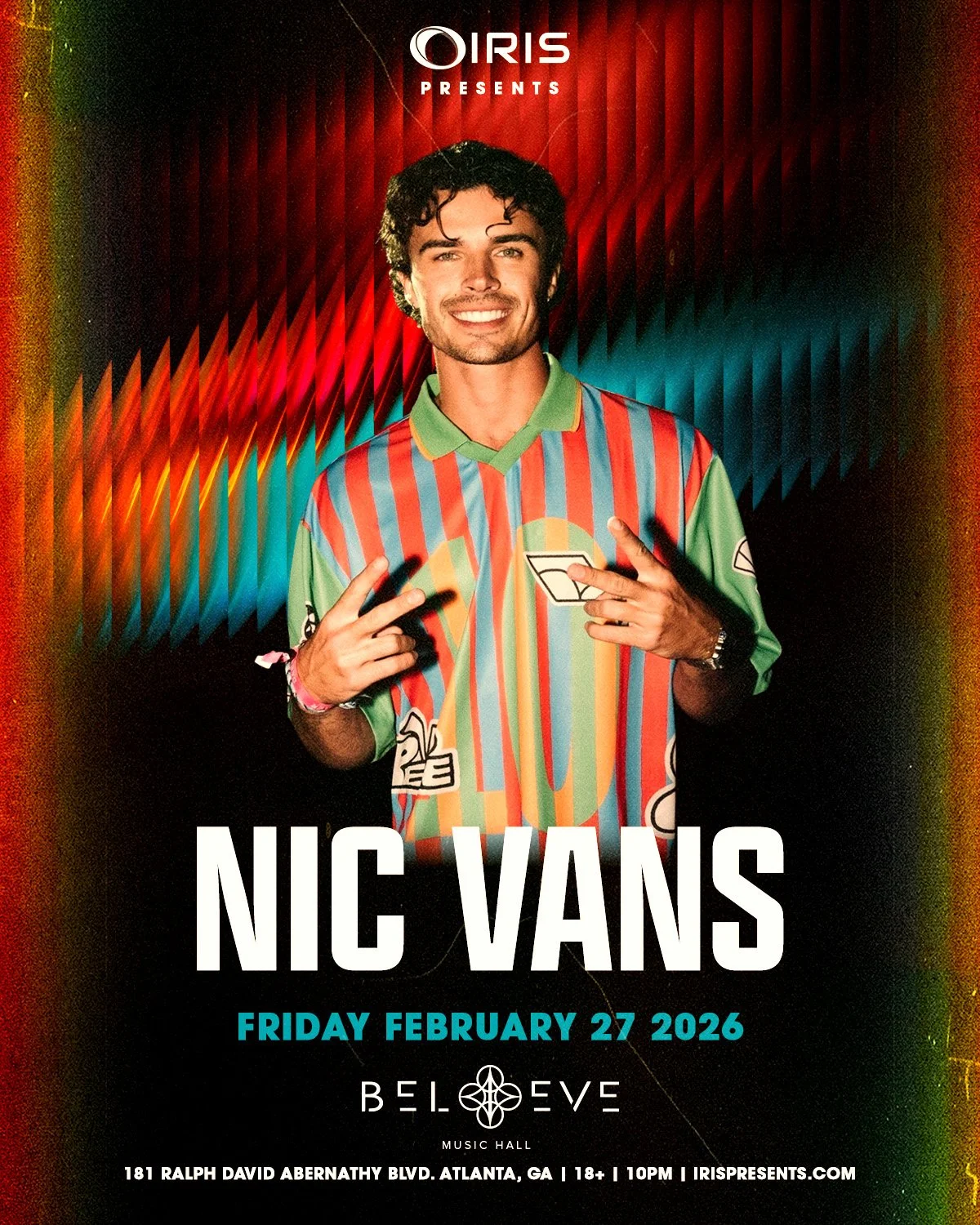 Nic Vans at Believe Music Hall Friday, Feb 27, 2026