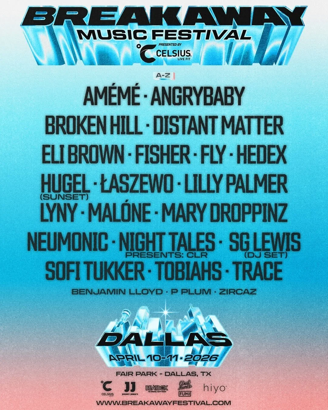 Breakaway Dallas Music Festival Apr 10-11, 2026
