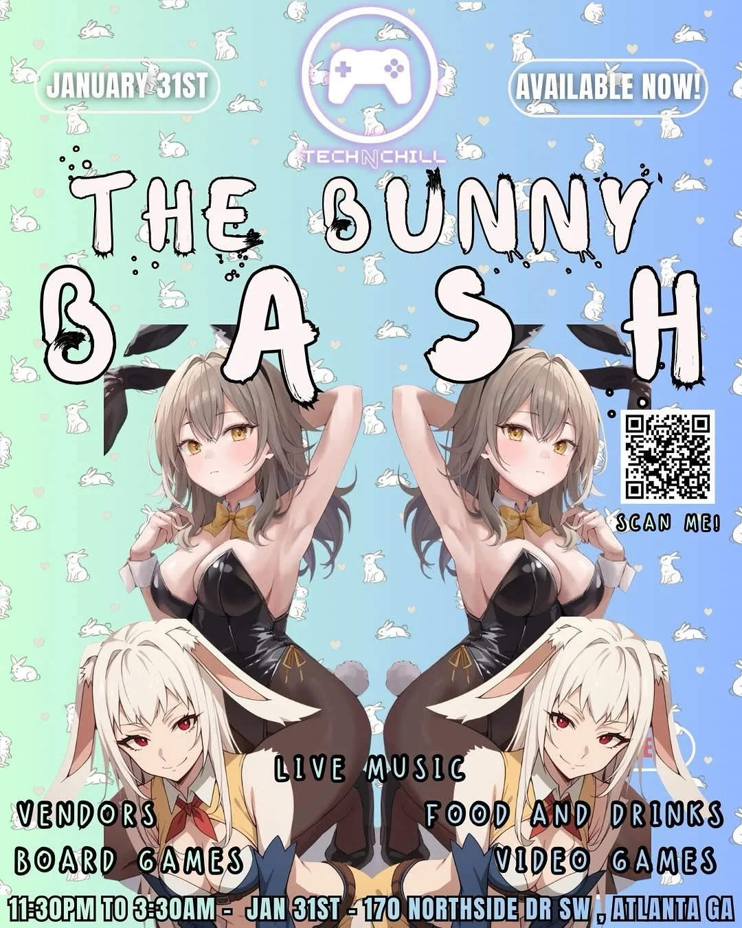 Tech N Chill Bunny Bash at Atlantucky Brewing Saturday, Jan 31, 2026