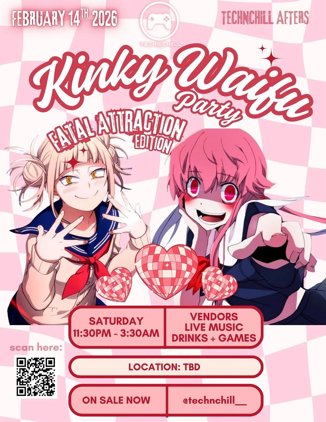 TechNChill Kinky Waifu Party at Atlantucky Brewing Saturday, Feb 14, 2026