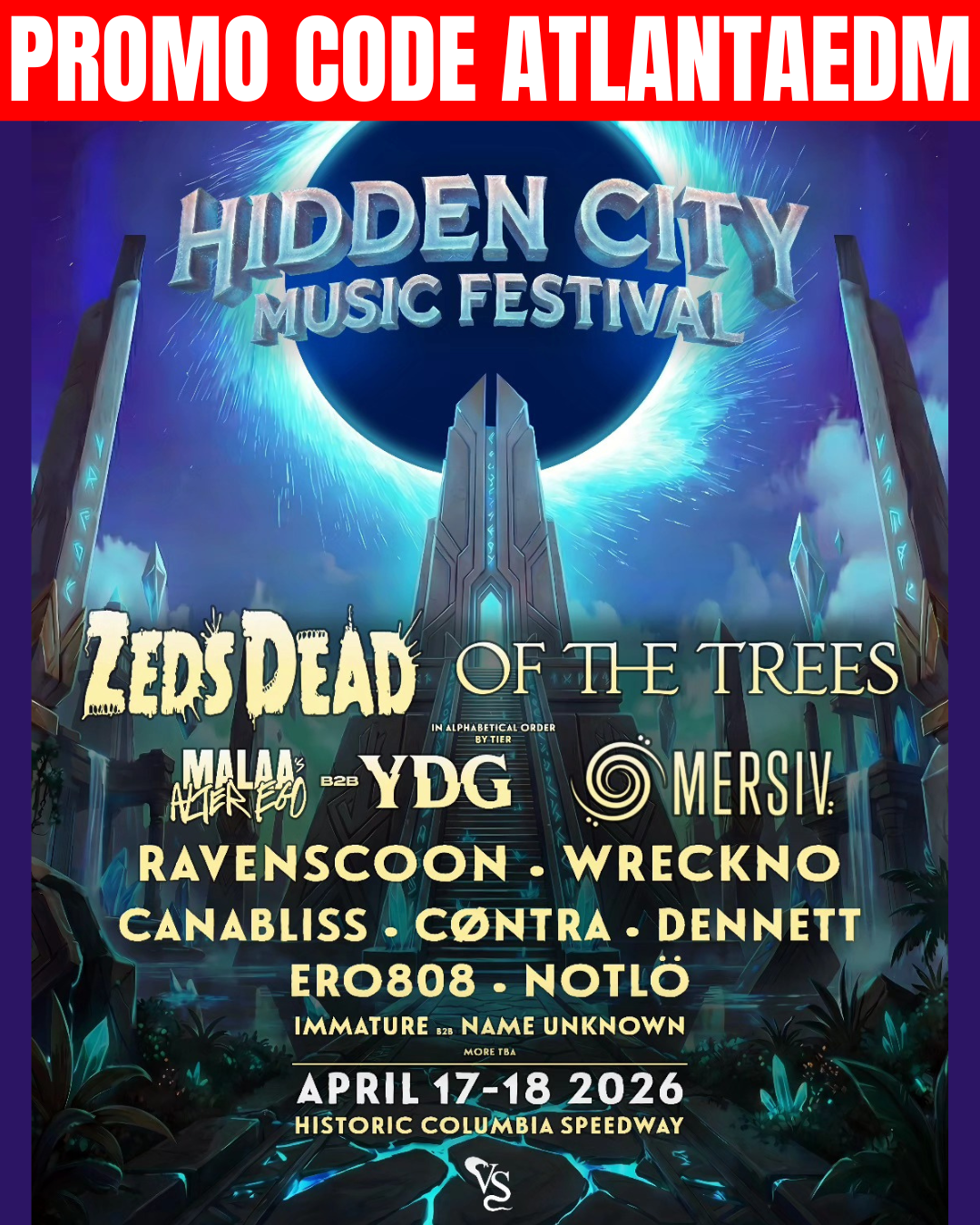 Hidden City Music Festival in Columbia, SC Apr 17-18, 2026