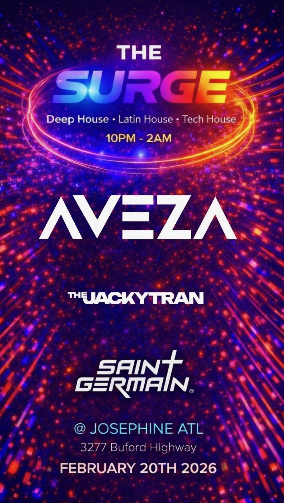 The Surge at Josephine Lounge Friday, Feb 20, 2026