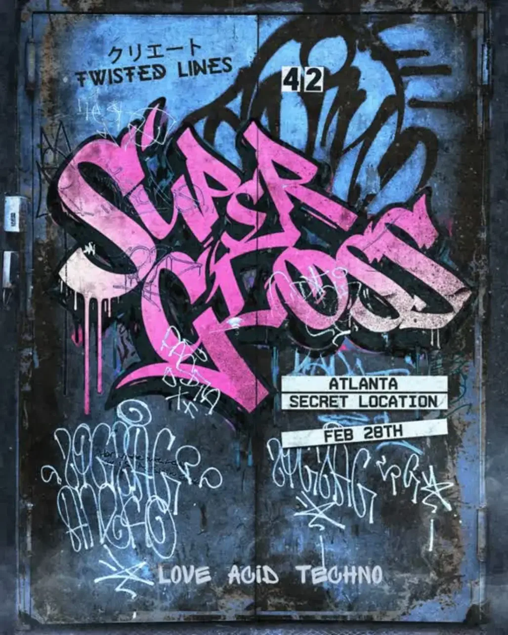 Twisted Lines: Supergloss at Secret Location Saturday, Feb 28, 2026