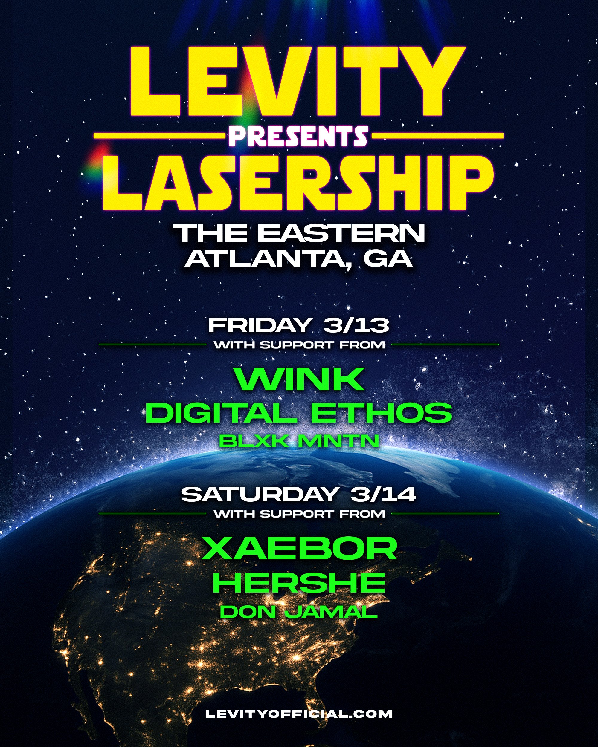 Levity Two Nights at The Eastern Friday, Mar 13-14, 2026