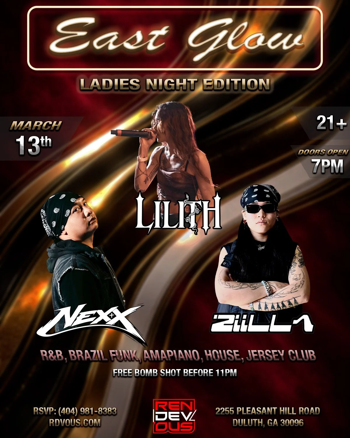 East Glow at Rendevous Friday, Mar 13, 2026