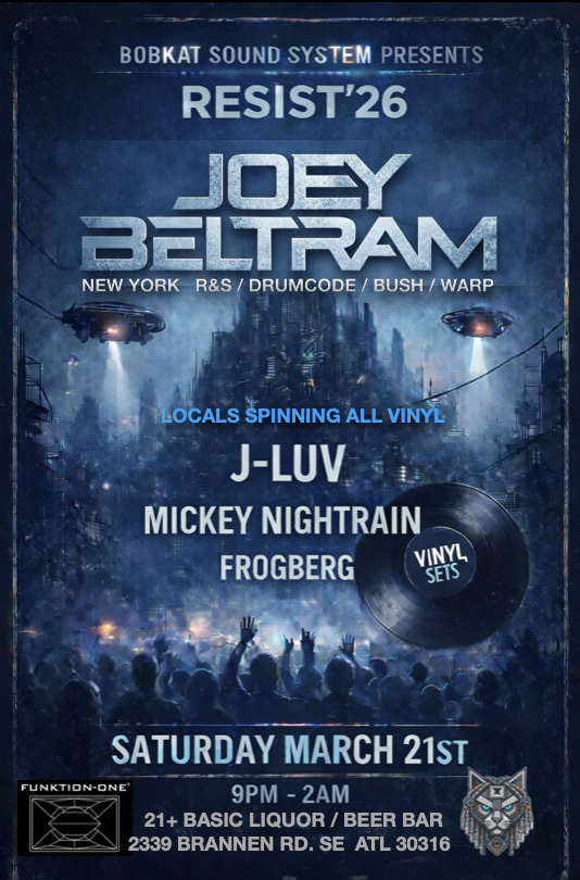 Joey Beltram at DWH Studio Saturday, Mar 21, 2026
