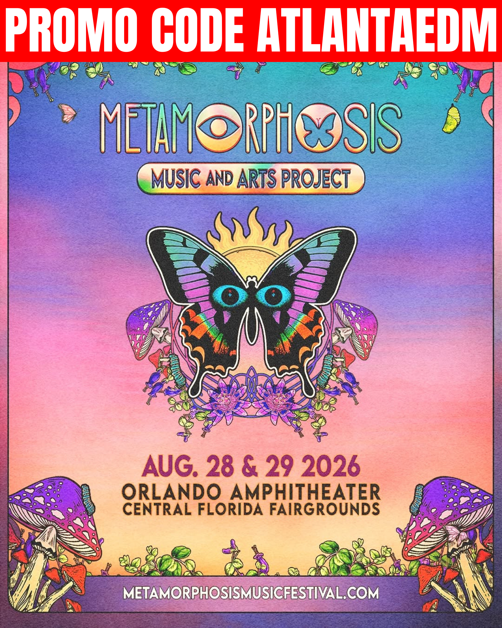 Metamorphosis Music and Arts Project in Orlando, FL Aug 28-29, 2026