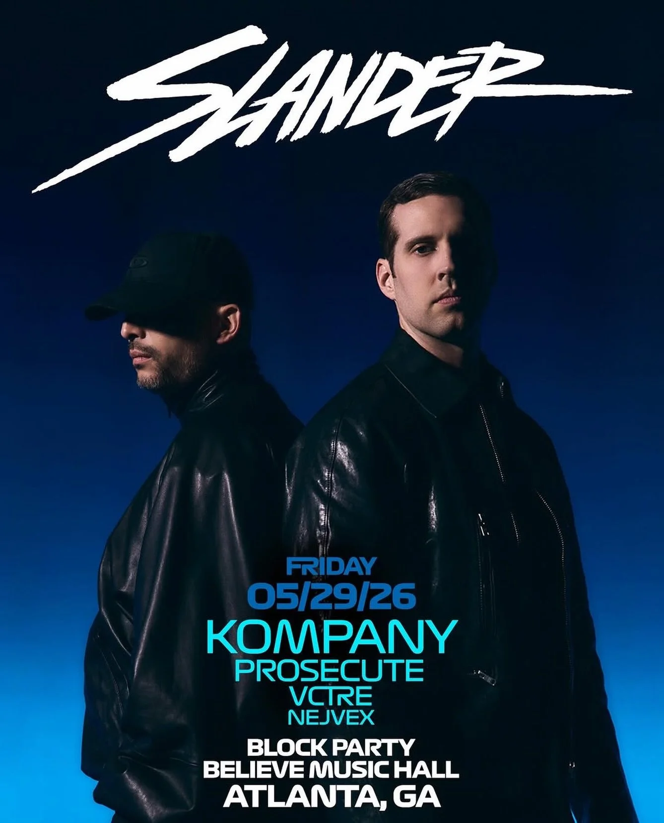 Slander Block Party at Believe Music Hall Friday, May 29, 2026