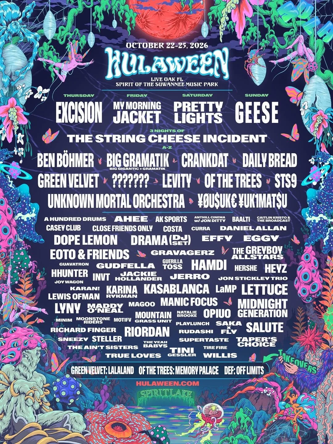 Hulaween Music Festival Oct 22-25, 2026
