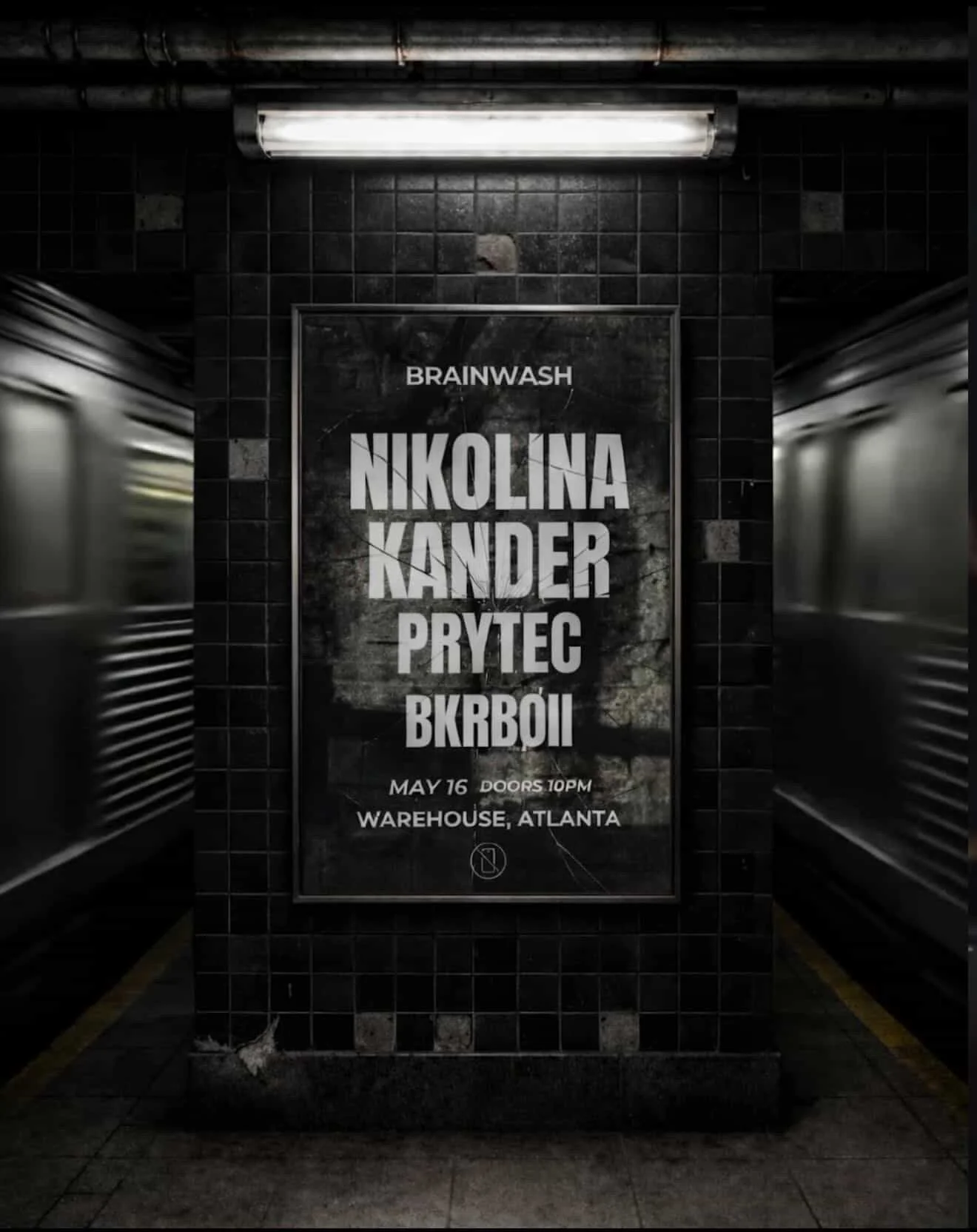Brainwash: Nikolina, Kander at Secret Location Saturday, May 16, 2026