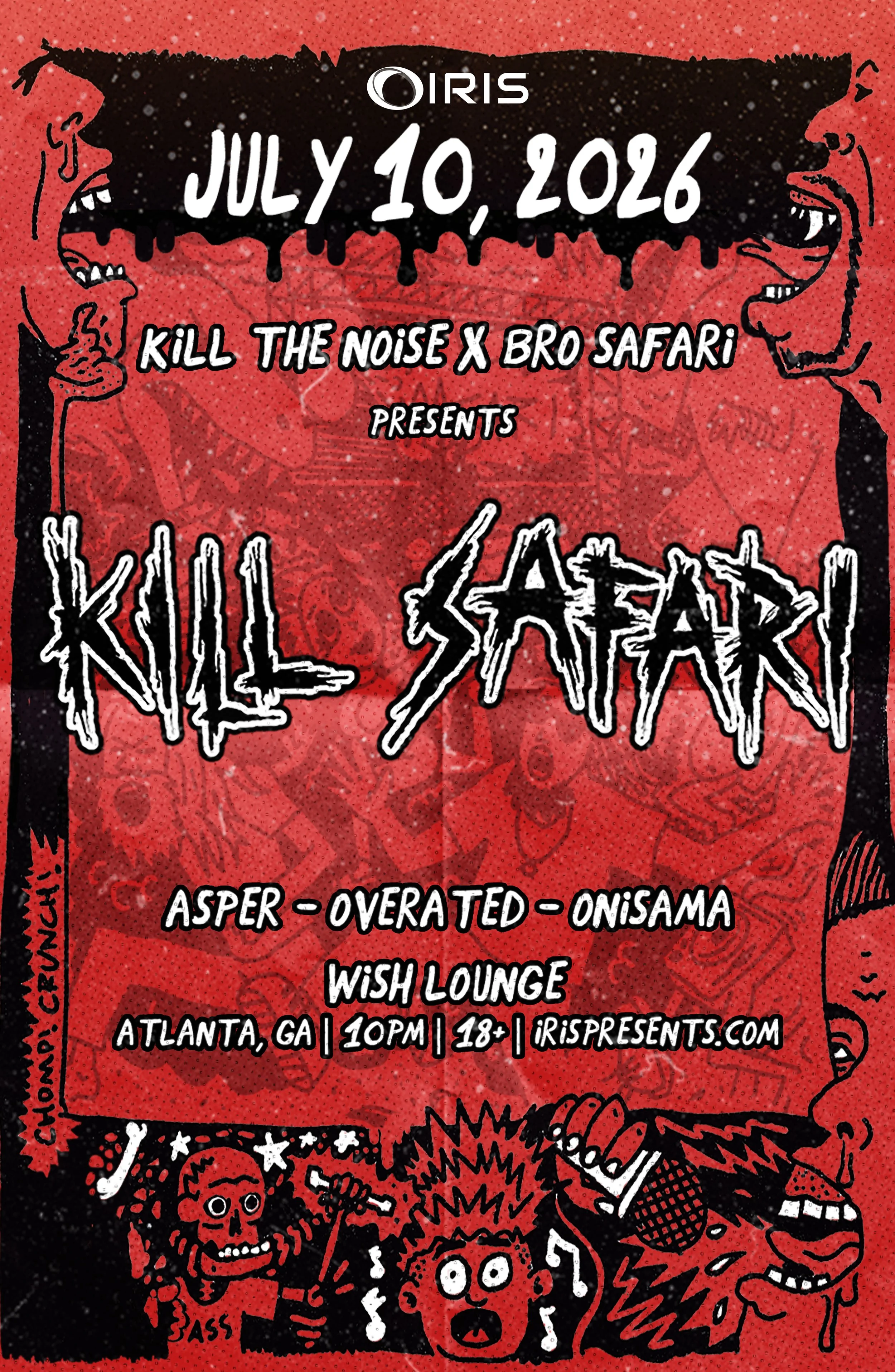 Kill Safari at Wish Lounge Friday, Jul 10, 2026