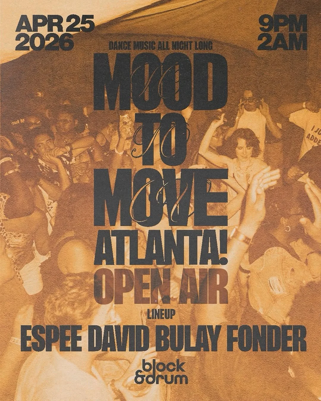 MoodToMoove: Atlanta at Block and Drum Saturday, Apr 25, 2026