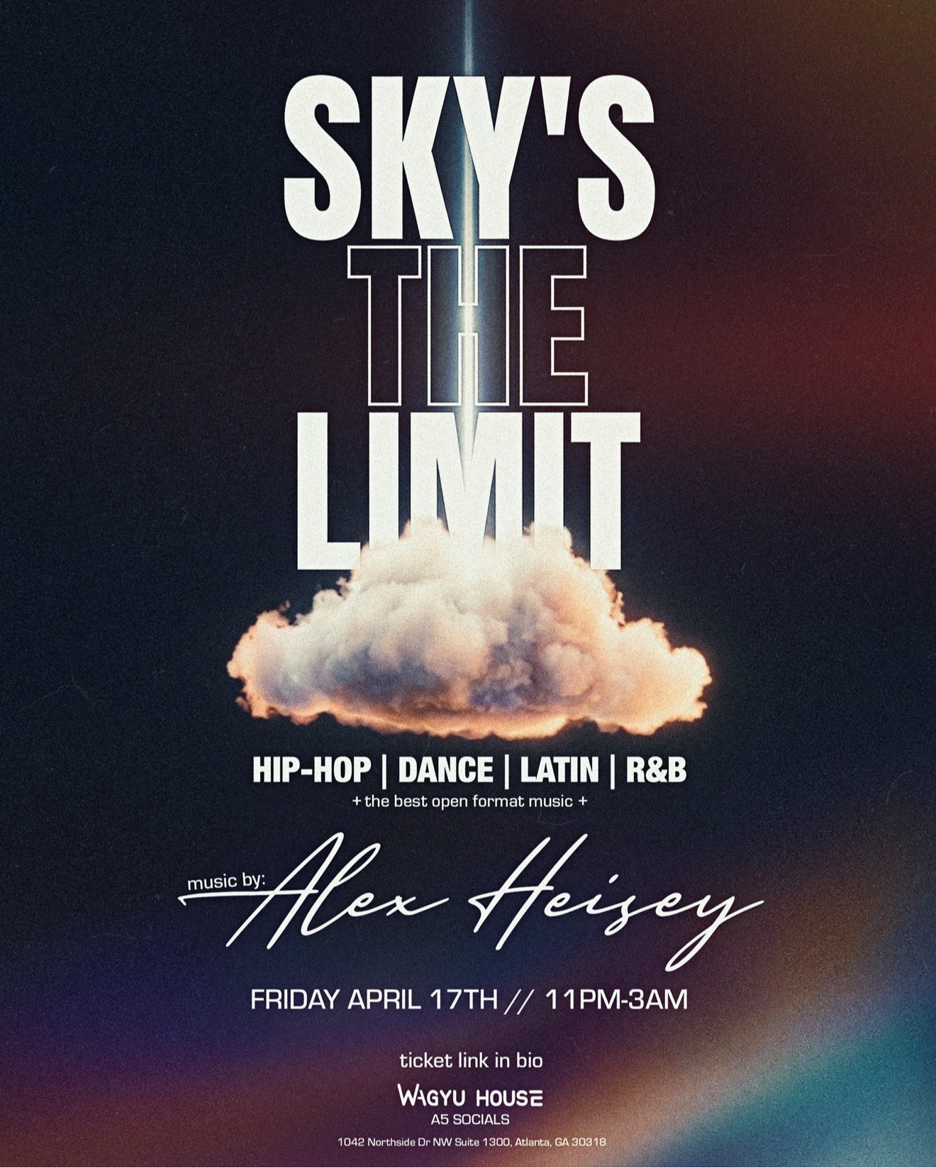 Alex Heisey at Wagyu House Friday, Apr 17, 2026