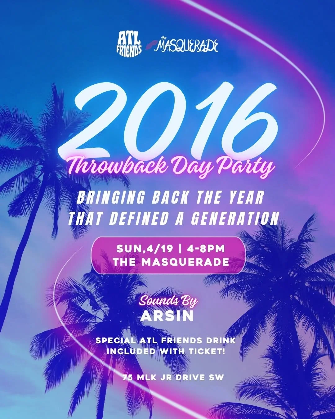 2016 Throwback Dance Day Party at The Masquerade Sunday, Apr 19, 2026
