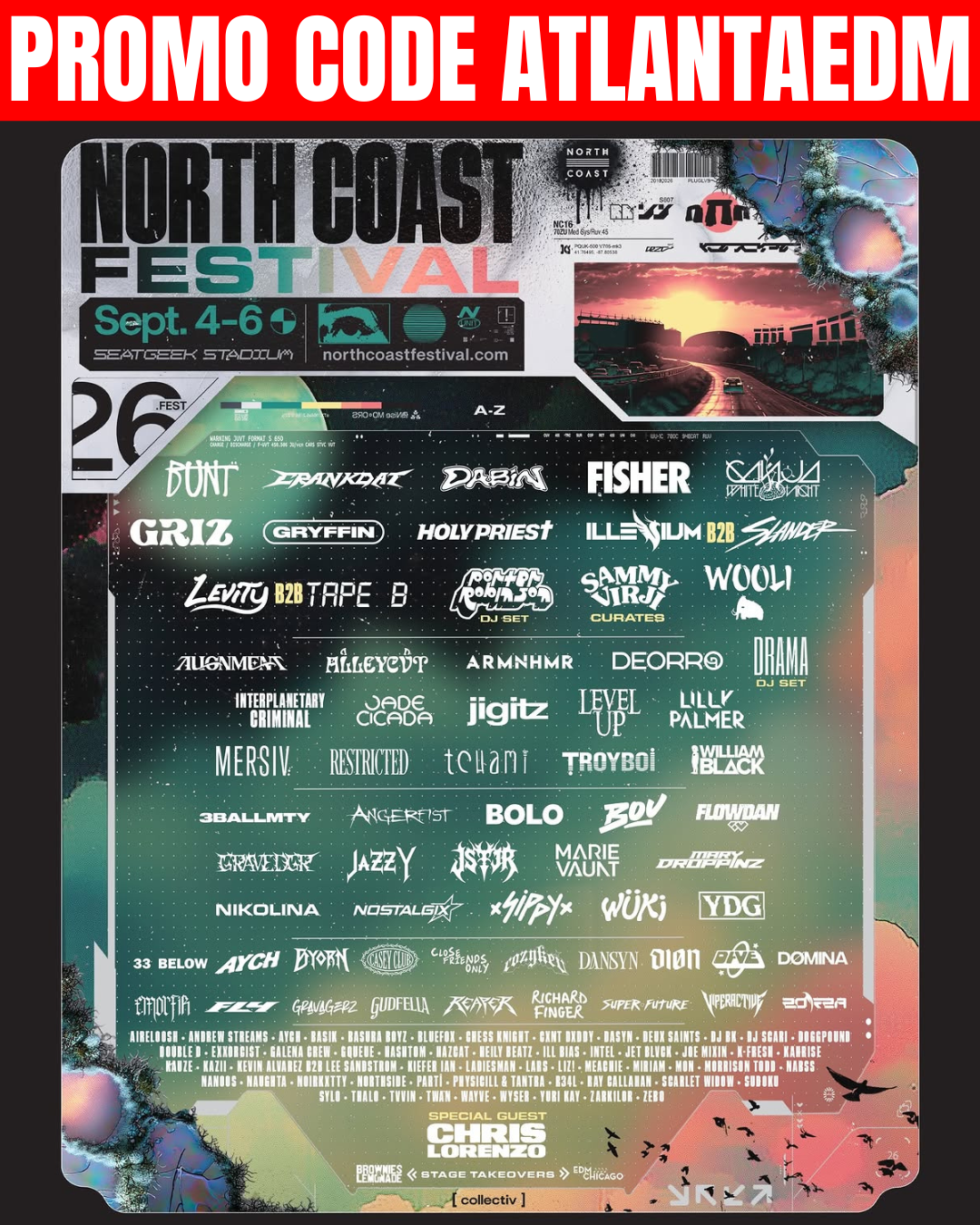North Coast Music Festival Sep 4-6, 2026