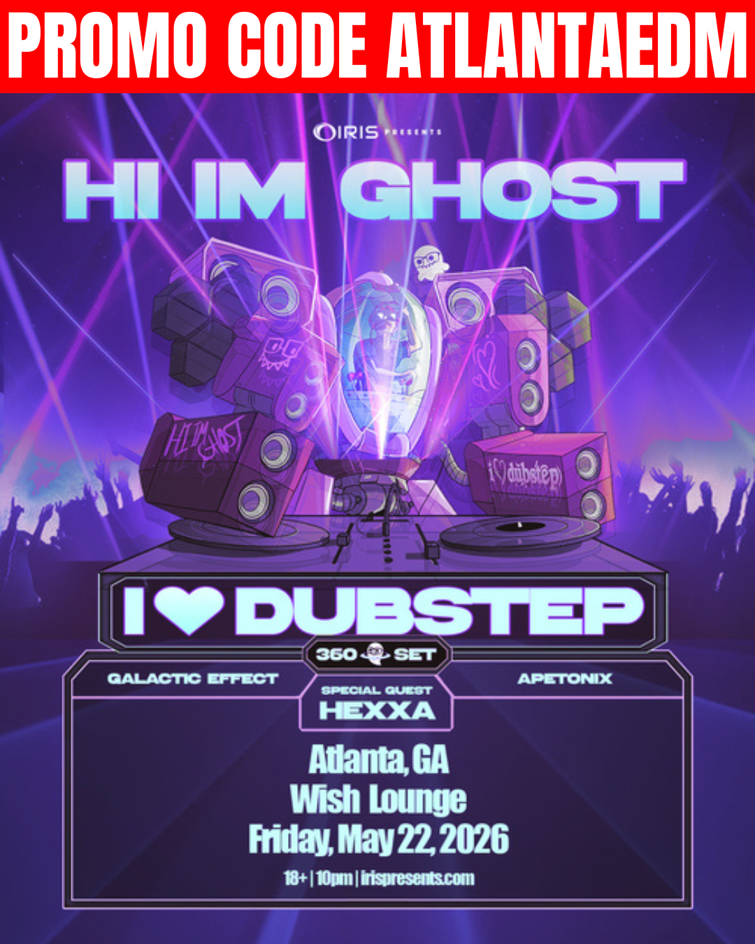Hi I'm Ghost at Wish Lounge Friday, May 22, 2026